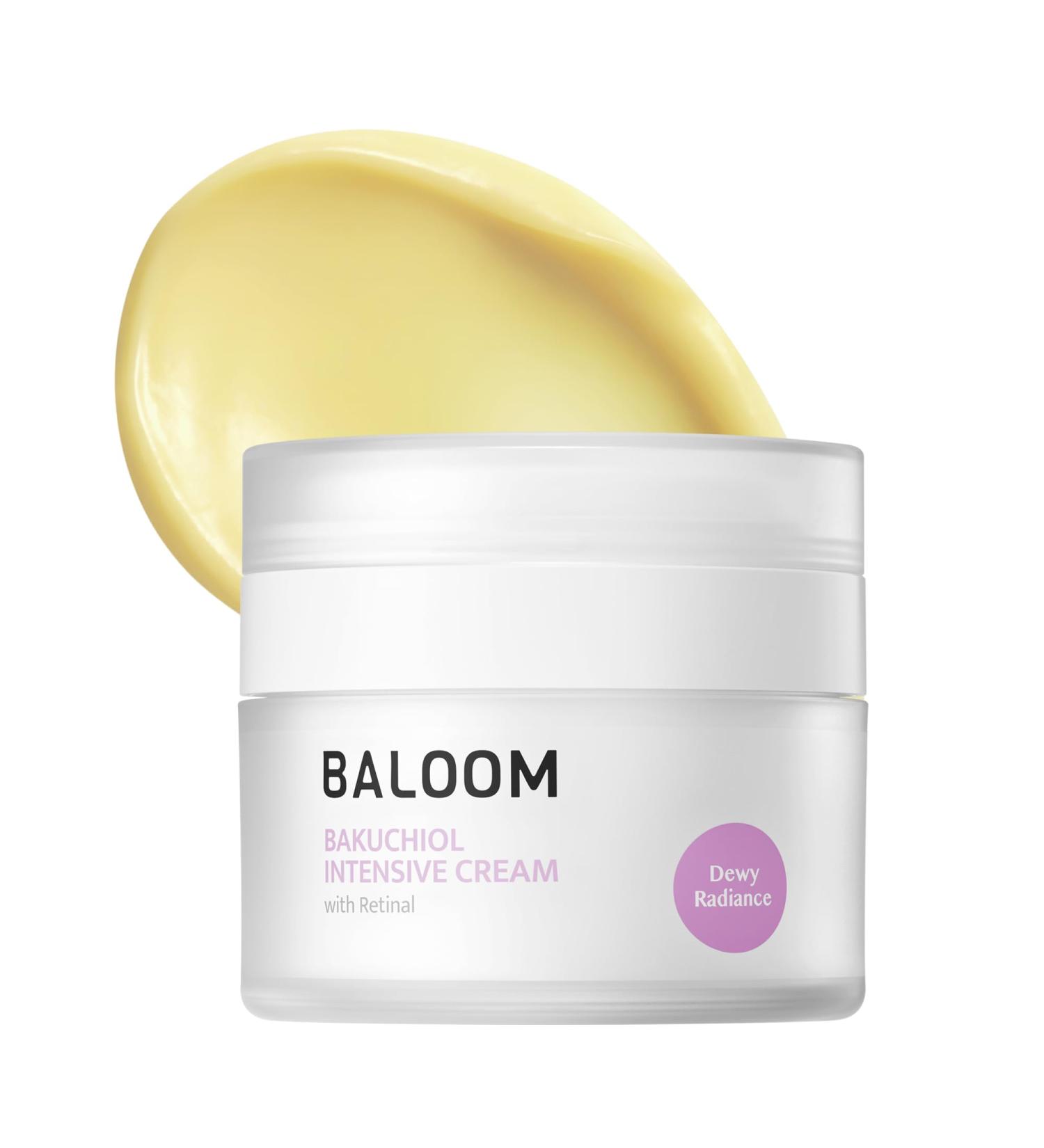 BALOOM Bakuchiol + Retinal Intensive Cream Anti-Aging Face Cream & Night Cream Korean Moisturizer Face Cream for Wrinkles Fine Lines Firming & Glass Skin Retinol Alternative 1.85 fl oz - Buy Online on GoSupps.com
