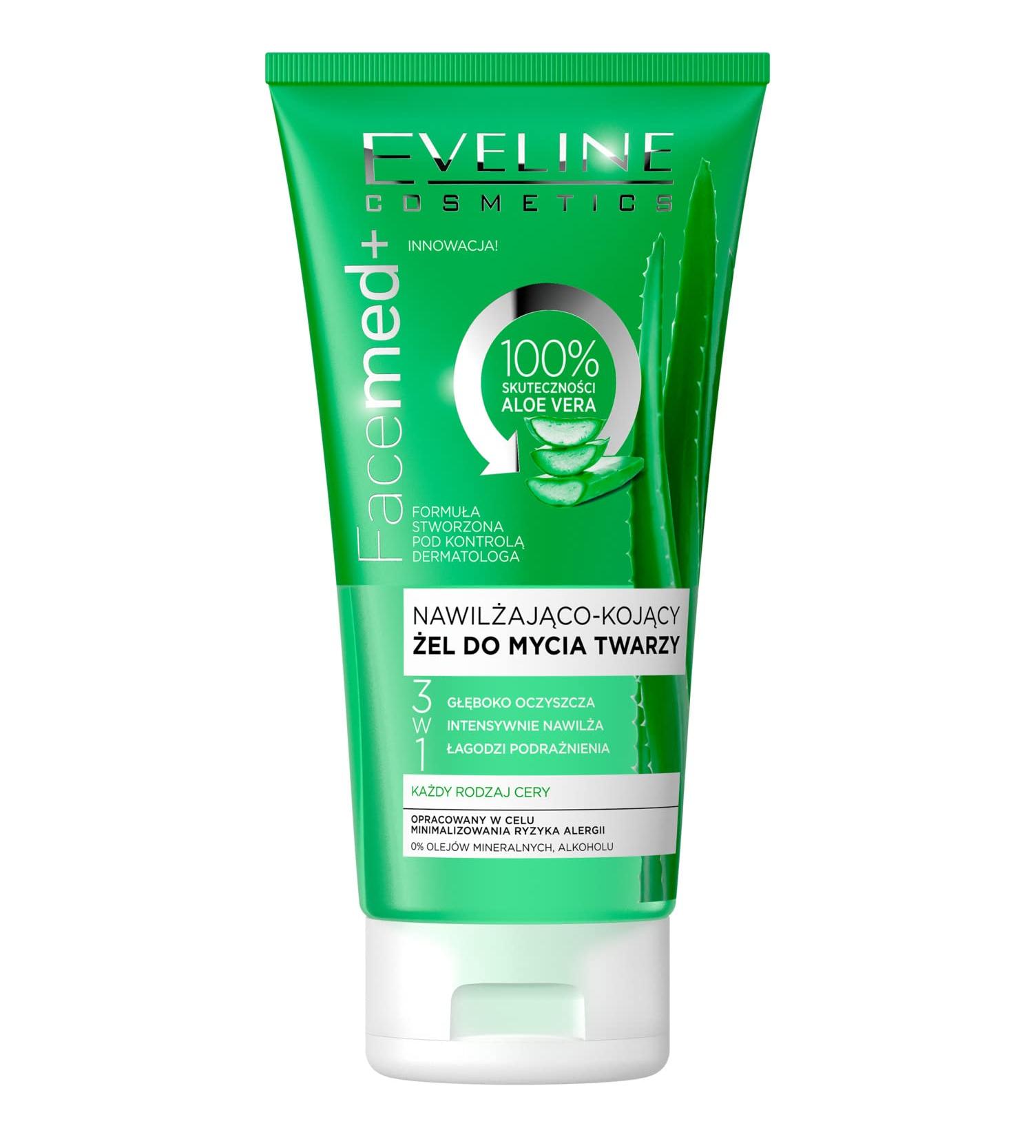 Eveline Cosmetics Facemed Wash Gel with Aloe 150 ml - Buy Online on GoSupps.com