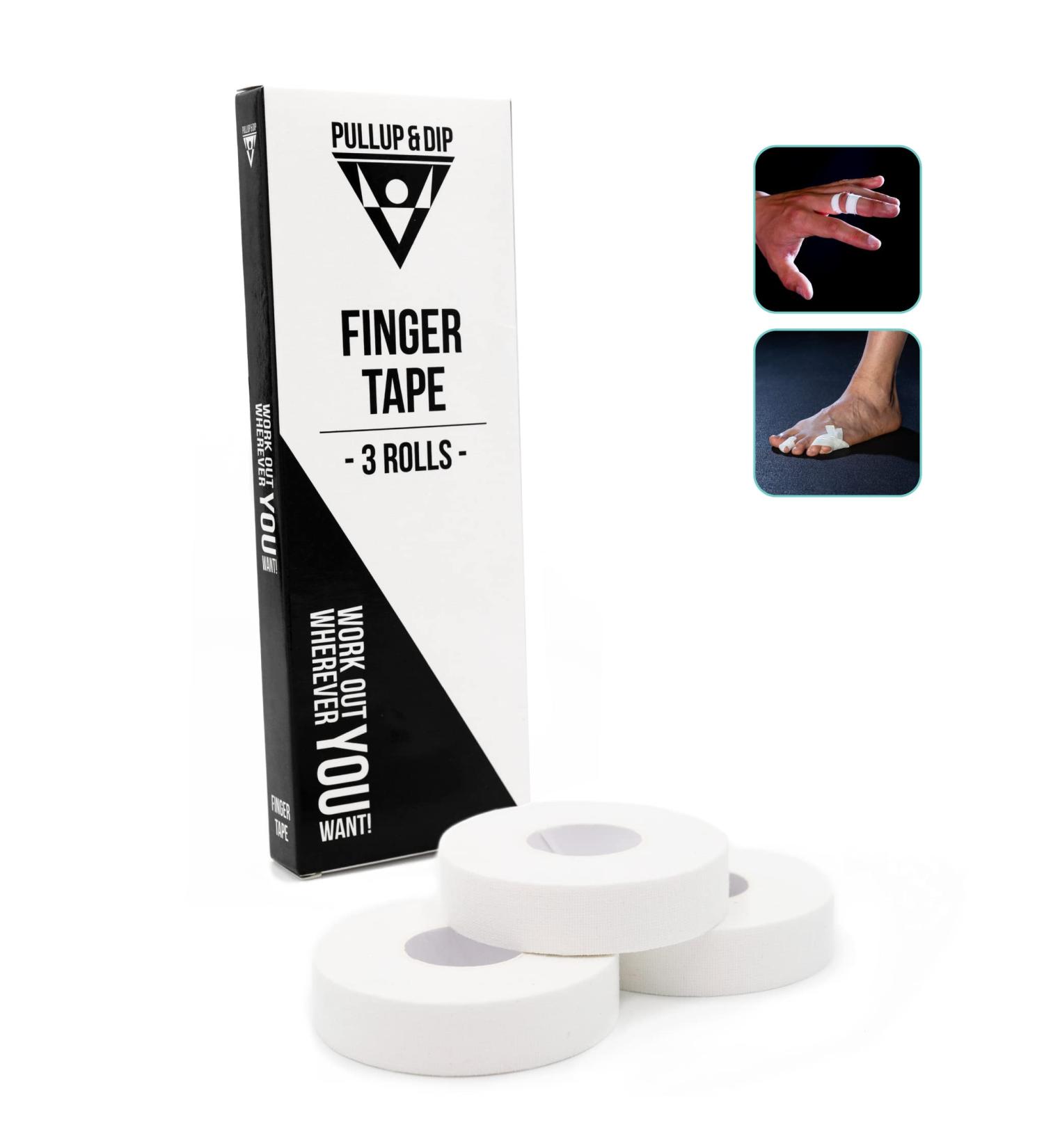 Extra Strong Adhesive Finger Tape - 3 Rolls (98 ft.) for Climbing, Weight Training, Volleyball, Bouldering, BJJ & More - Buy Online on GoSupps.com