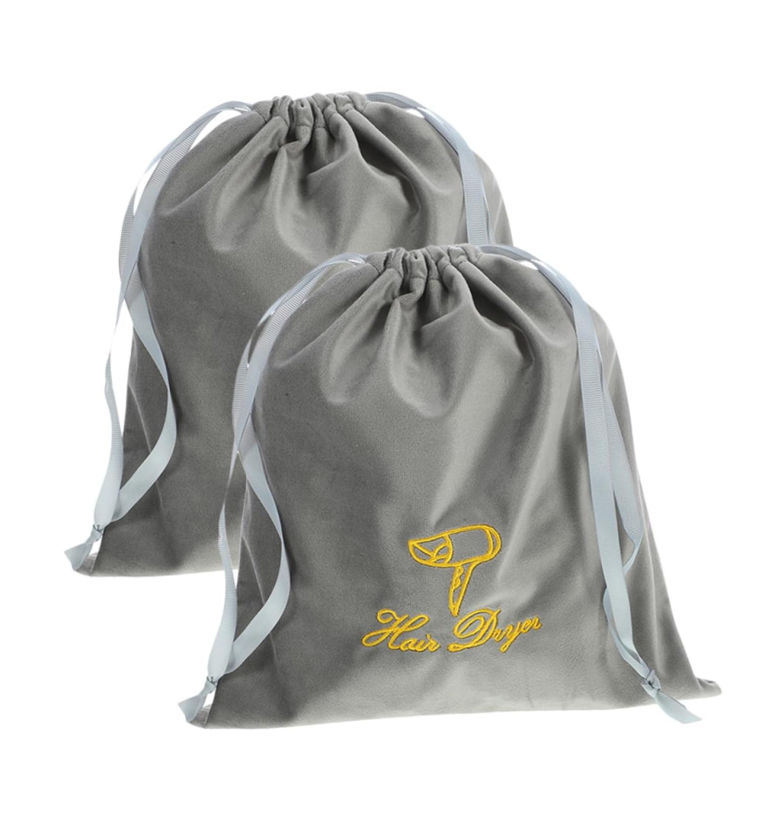 Healeved 2pcs Hair Dryer Storage Bag Hair Dryer Drawstring Bags Blow Dryer Pouch Storage Bag for Hair Dryer Blow Dryer Bag Travel Hair Dryer Bag Drawstring Storage Bag Hair Dryer Travel Bag 35.00X30.00X0.50CM Grey - Buy Online on GoSupps.com