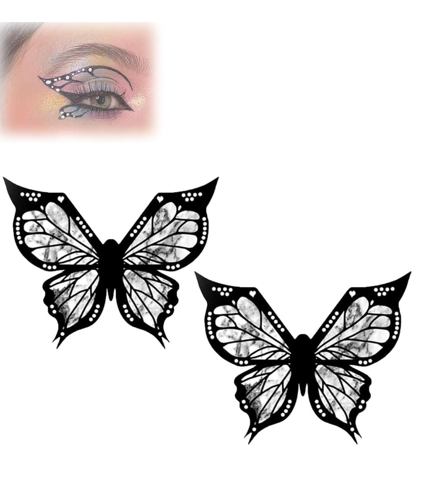 Butterfly Eyeliner Stencil Butterfly Stencil For Eyeliner Reusable Flexible Eyeliner Applicators Shaper Tool 5count - Buy Online on GoSupps.com