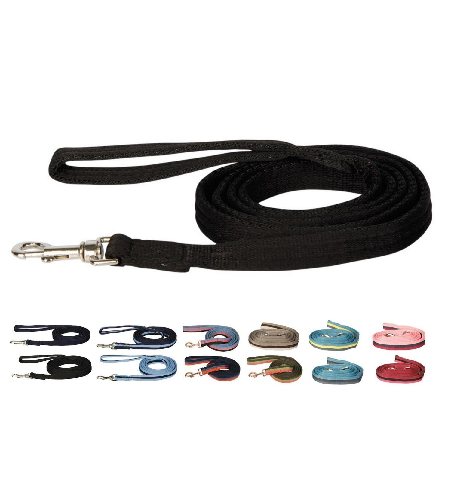 netproshop Leash and Lead Rope Soft Softlunge with Carabiner (2 Meters) Color Selection Color: Black