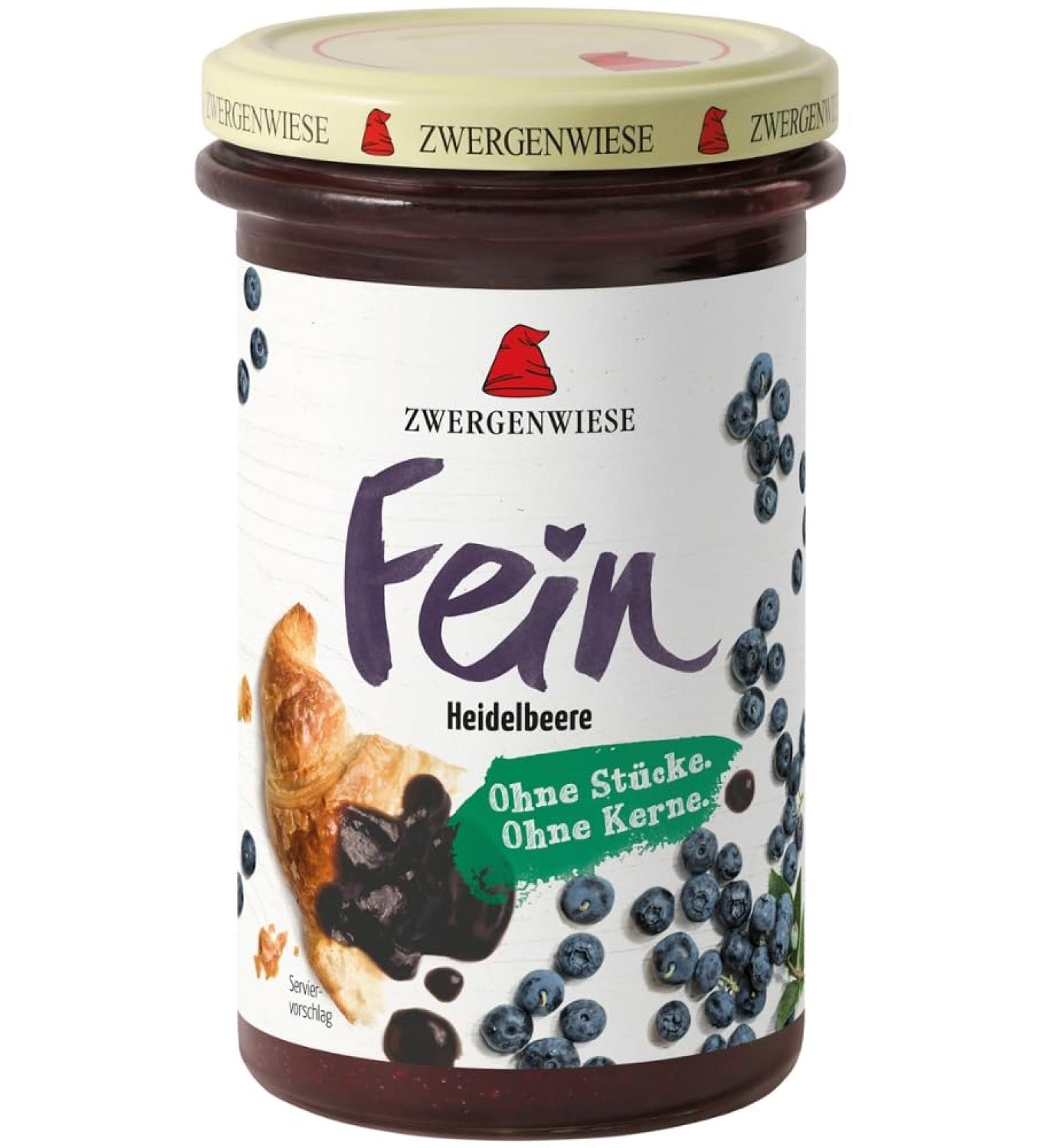 ZWERGENWIESE Organic Blueberry Fine Spread 2 x 280 g
