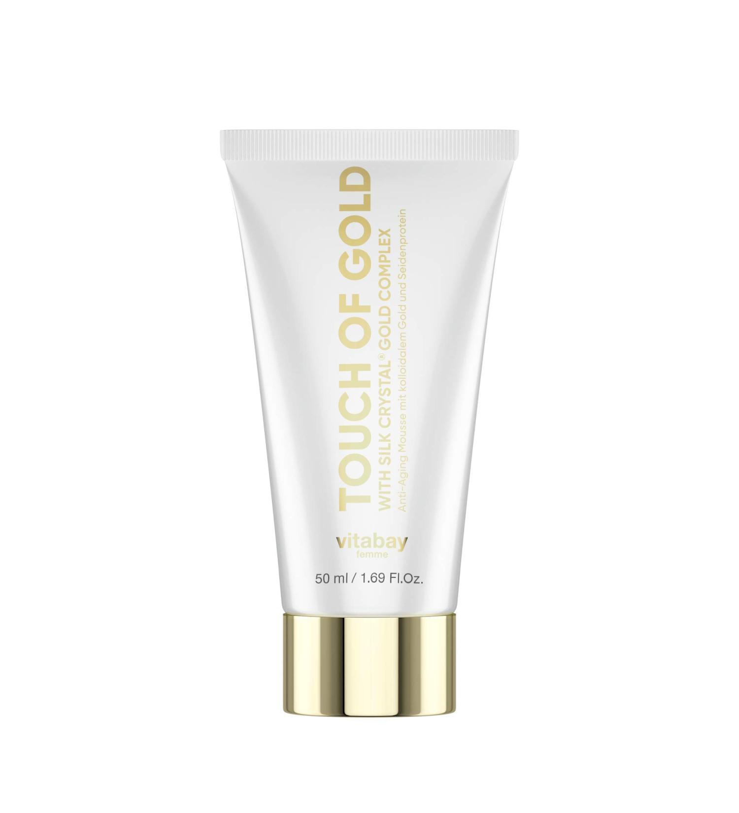 Vitabay Touch of Gold 20 PPM 50ml - Anti-aging cream with colloidal gold and silk - Against wrinkles & age spots... - Buy Online on GoSupps.com