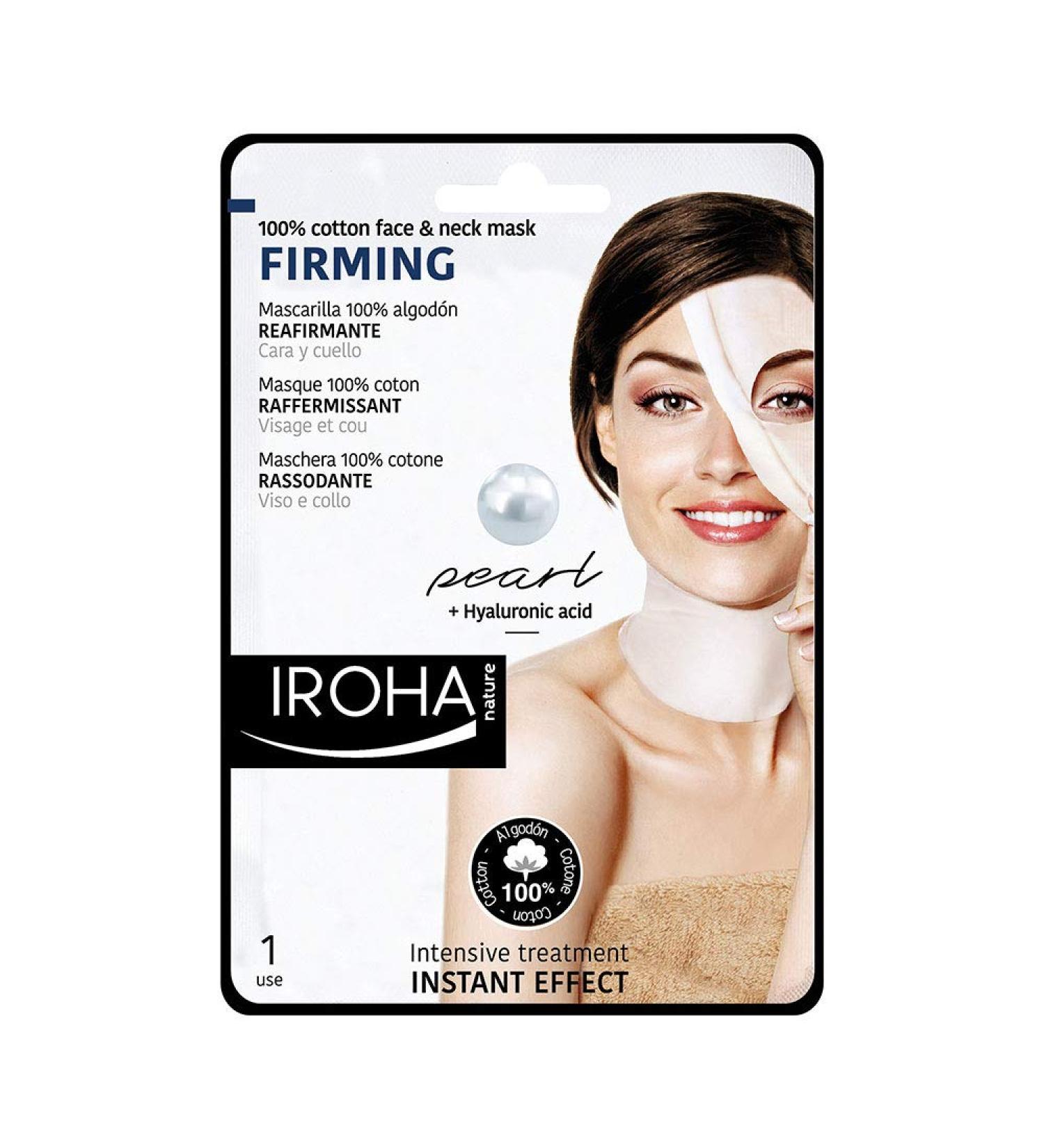 Iroha Nature - FIRMING FACE AND NECK Tissue Mask - Pearl - Buy Online on GoSupps.com