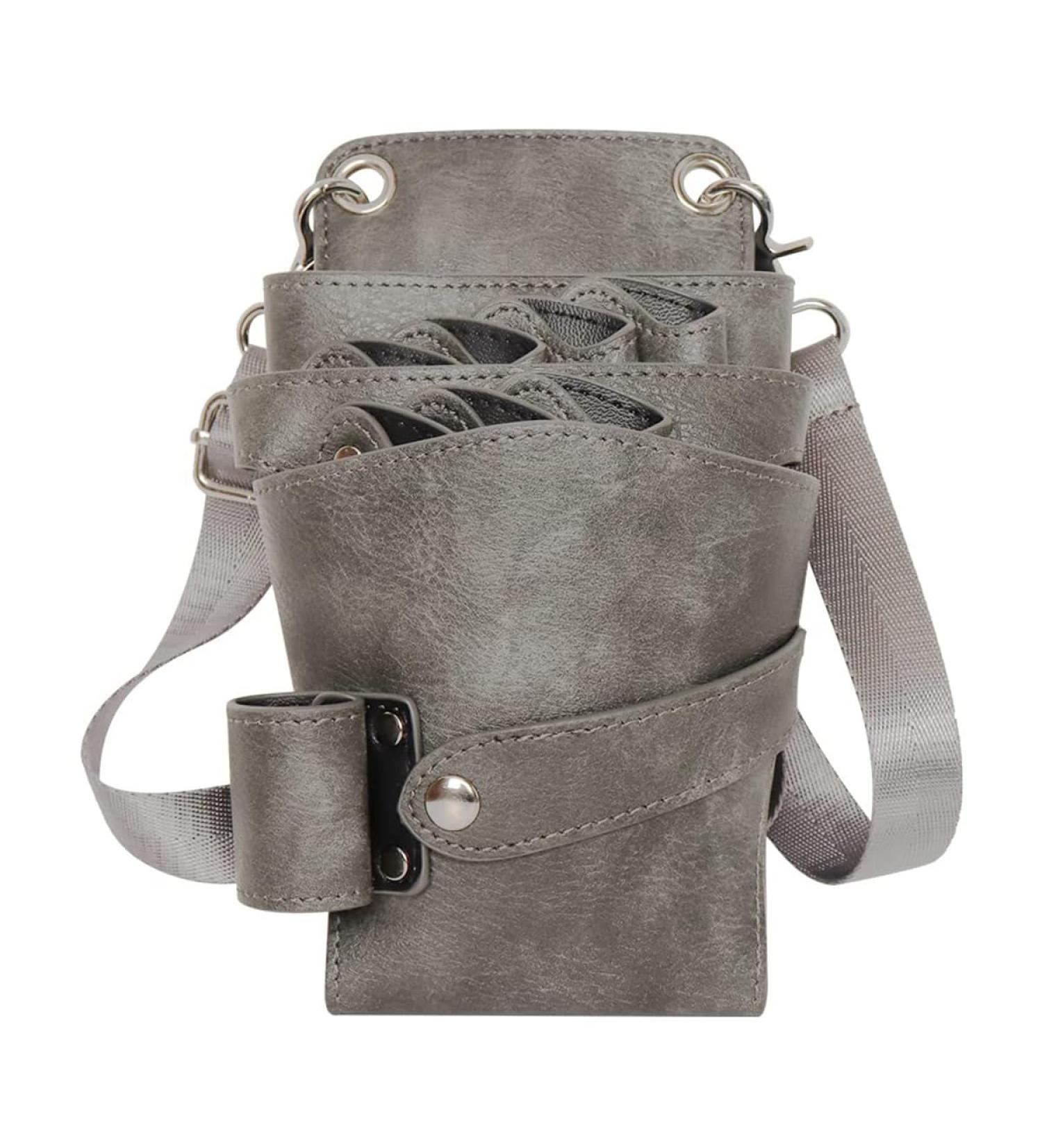 Niaoszhex Hairdressing Belt Bag Hairdressing Tools Waist Belt Bag Scissor Bag Haircut Hairdresser Tools Bag with Adjustable Shoulder Strap for Combs Razors Shears Clips (LQ-252 Grey) LQ252 Grey - Buy Online on GoSupps.com
