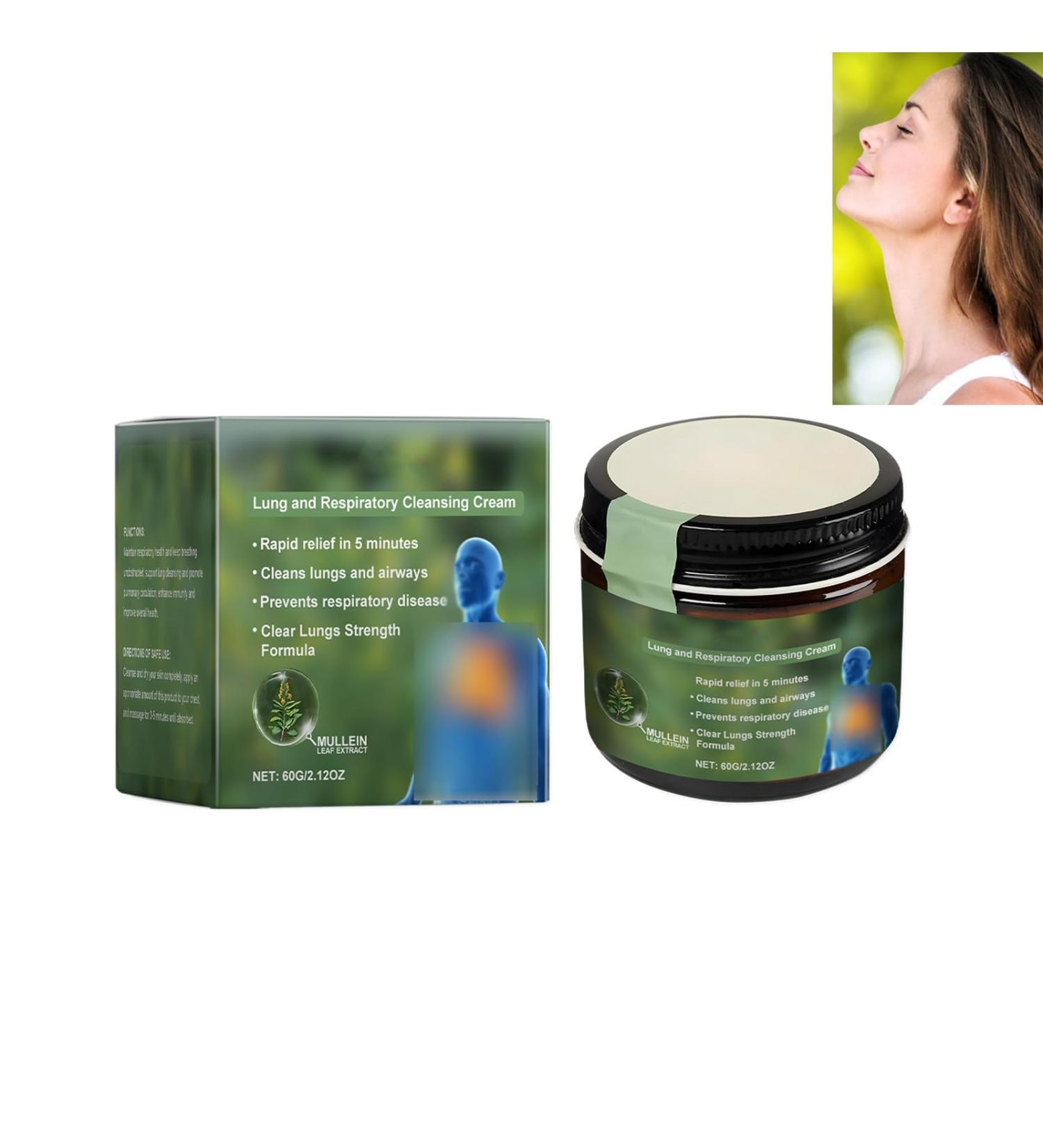 Cr me Nettoyante Rrespiratoire Cr me Nettoyante Pulmonaire Et Respiratoire 60g Pour Soulager L'inconfort Am liorer La Sant Pulmonaire Nature Et Ddouce Et Assurer Une Respiration Douce - Buy Online on GoSupps.com