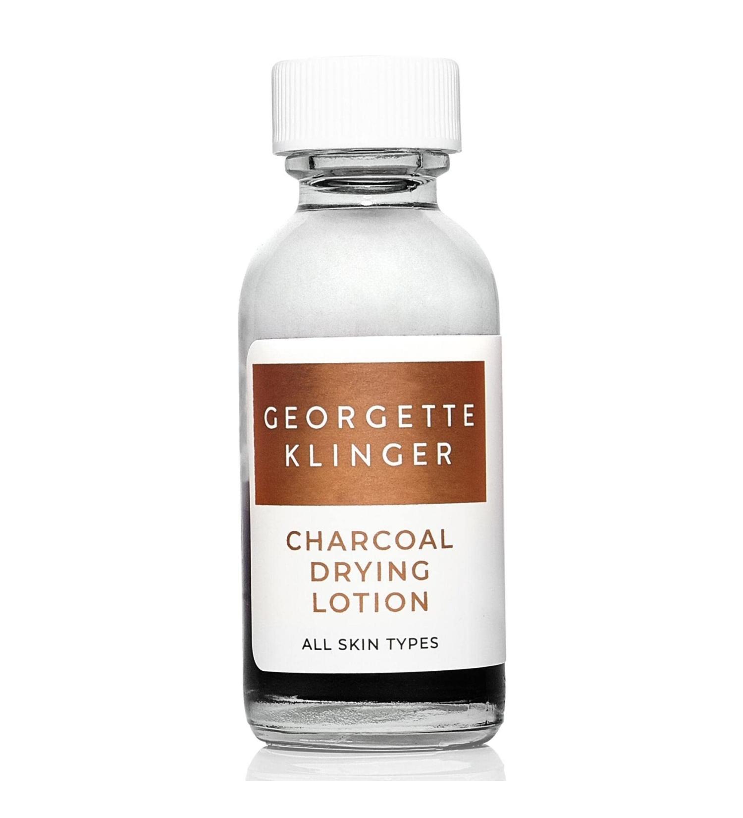 Georgette Klinger Charcoal Drying Lotion - Fast-Acting Acne Treatment with Salicylic Acid & Calamine - Clear Skin Overnight - 1 oz - Safe for All Skin Types - Buy Online on GoSupps.com