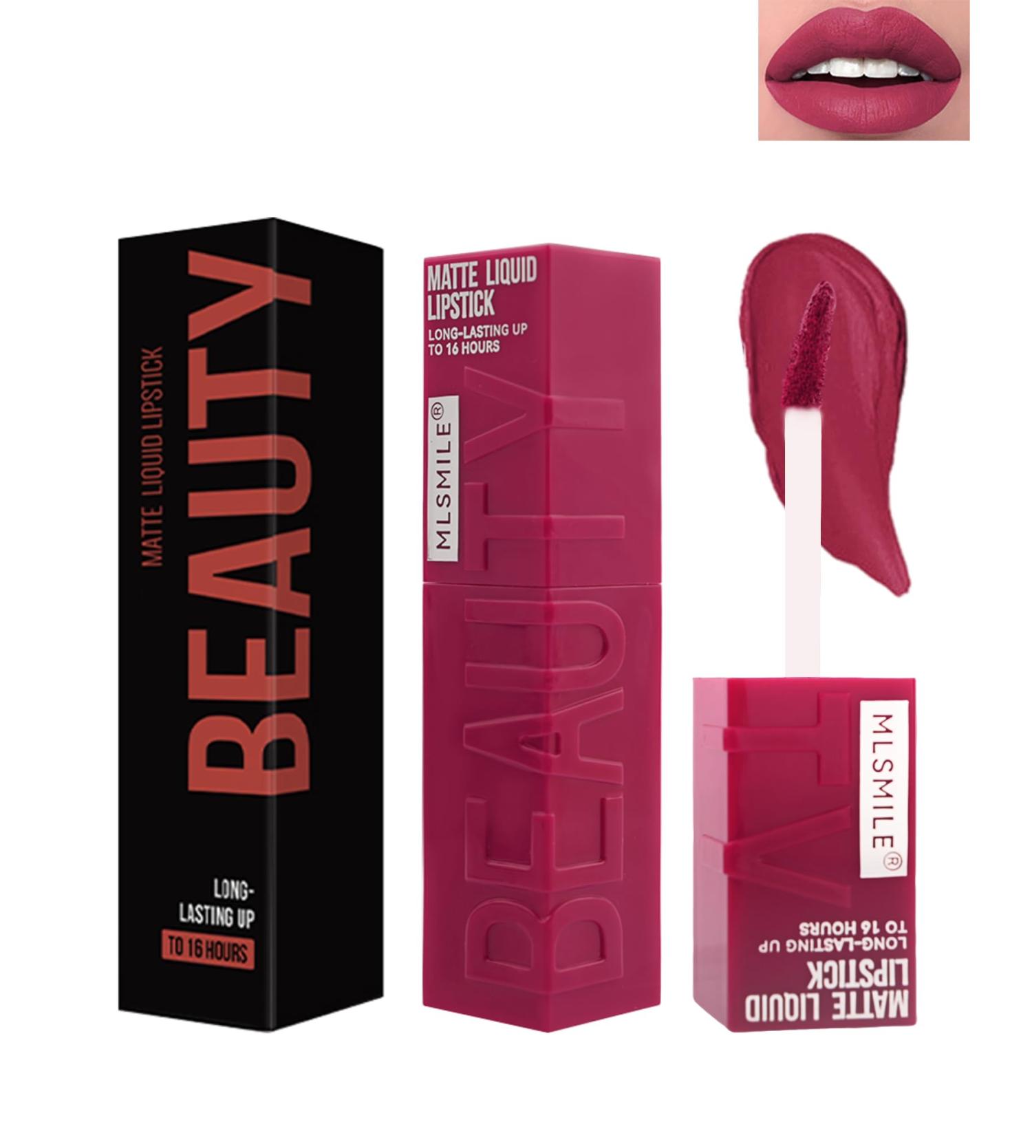 Lestpola Matte lipstick liquid lipstick for women highly pigmented lipstick super velvet color lasts up to 16 hours lip gloss long lasting waterproof Christmas lip makeup gift - Buy Online on GoSupps.com