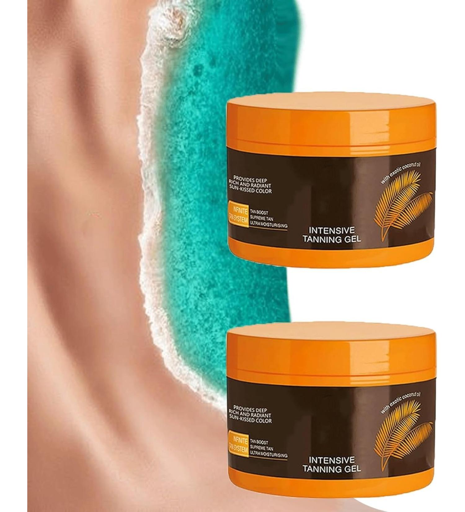 Luxury Intensive Tanning Gel Tanning Accelerator with Coconut Oil and Vitamins A and E Brown Tanning Gel Tanning Lotion for Tanning Bed Tanning Accelerator Cream - Buy Online on GoSupps.com