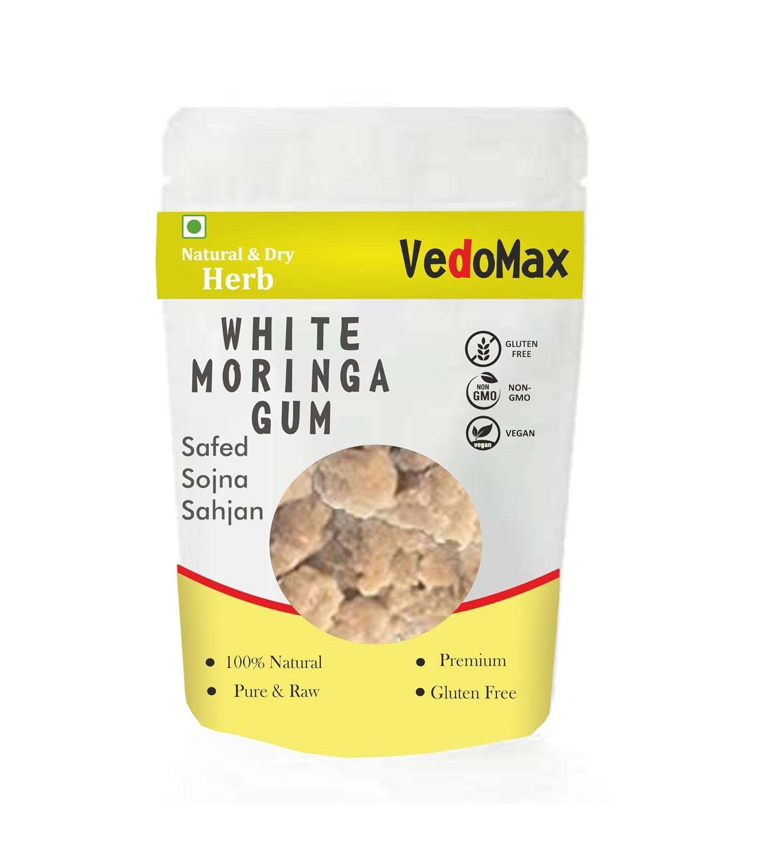 YANG White Moringa Gum Pure & Natural Sahajan Gond Gond Sonjana| White Sahajan Gond| White Moringa Gond - (10 g)