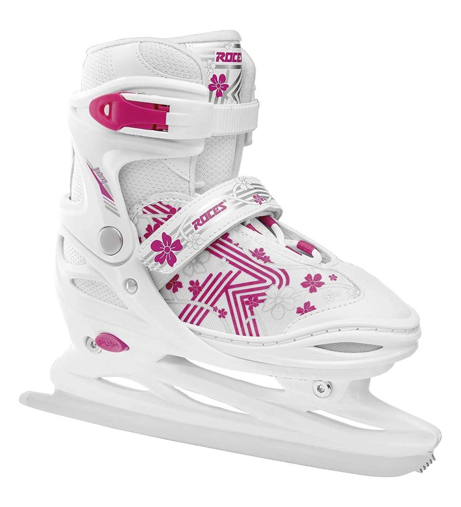 Roces Girls Jokey Ice 3.0 Skates - White-Pink Sizes 30-33 | Premium Ice Skating for Kids Fast International Shipping - Buy Online on GoSupps.com