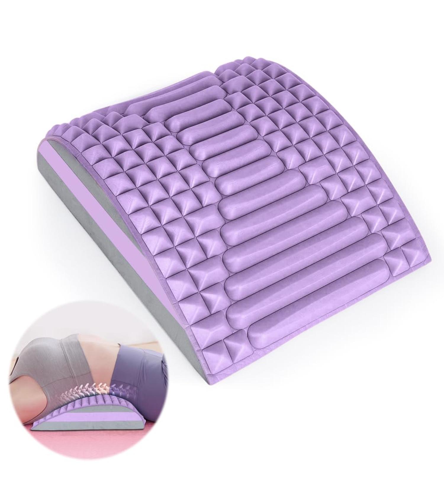 Neck Extensor & Back Trainer - Relieve Neck & Back Pain | Home & Office Device in Purple - Buy Online on GoSupps.com