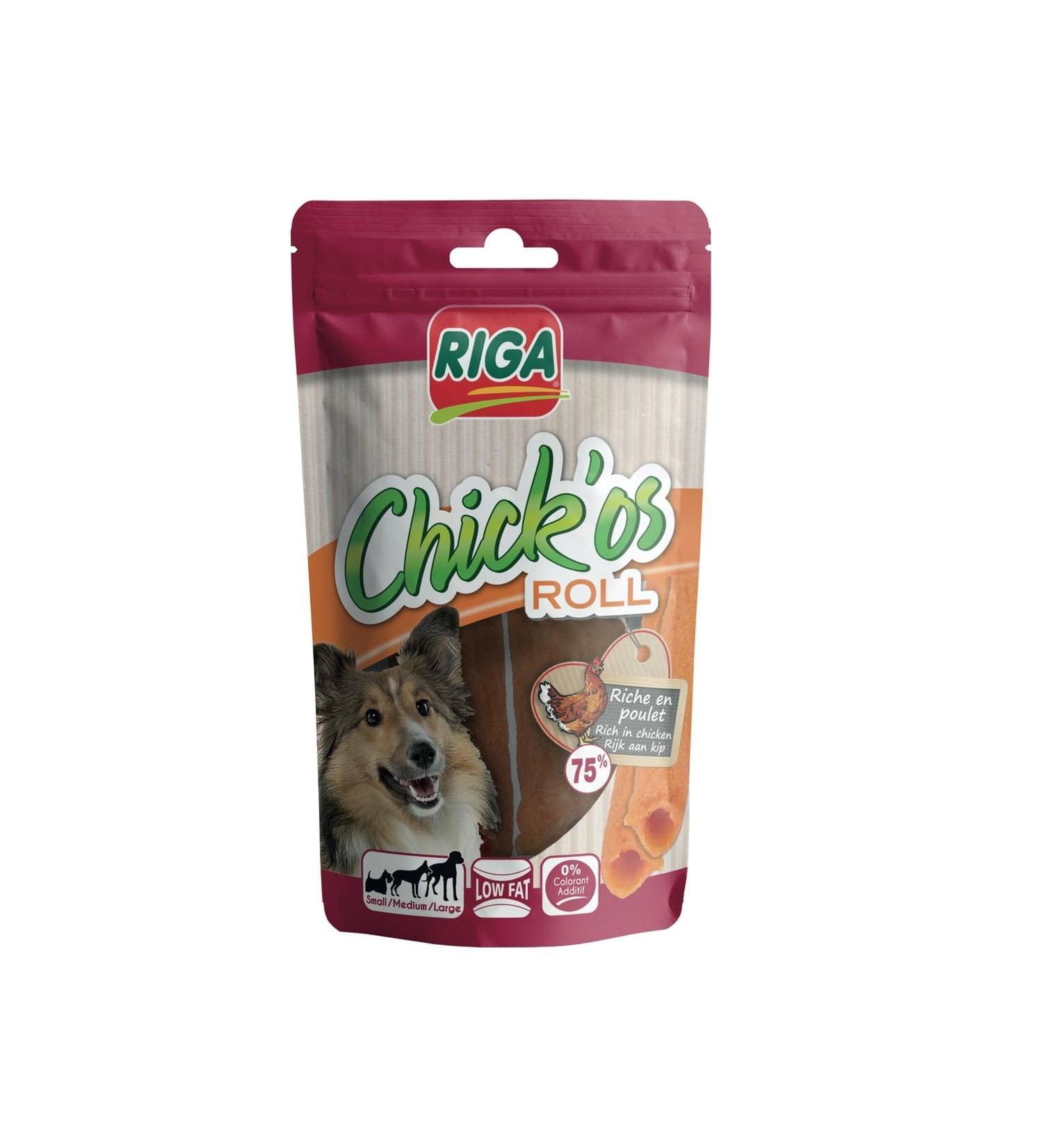 RIGA Snack Croquant Chick os Roll Saveur Intense et Texture L g re pour l Ap ritif (75g) - lot de 3 - Vendu par Lot