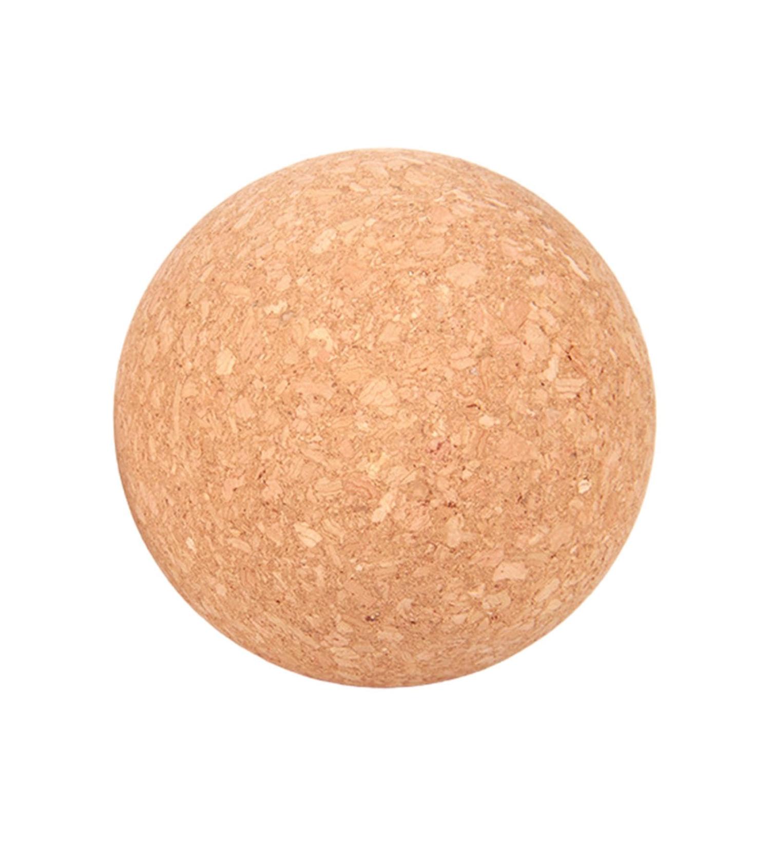 Muscle Ball - Portable Cork Massage Ball for Deep Tissue Therapy | 8cm Cork Yoga Ball for Wellness Routine - Buy Online on GoSupps.com