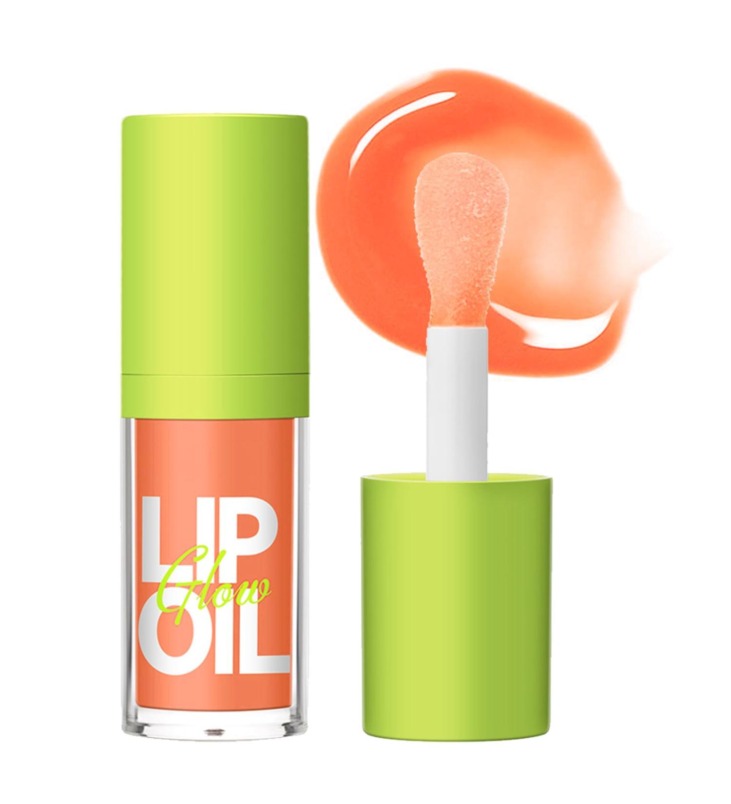 Erinde Plumping Lip Oil 103 Sweet - Hydrating Vegan Tinted Gloss | Non-Sticky Moisturizing Lip Oil with Big Brush Head - Buy Online on GoSupps.com