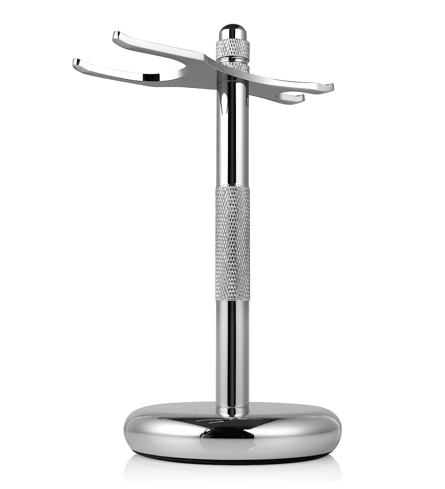 Favali Premium Stainless Steel Shaving Stand - High-Quality Accessories for Bathroom | Non-Slip Ideal for Shaving Planes & Brushes | Perfect Gift Idea - Buy Online on GoSupps.com