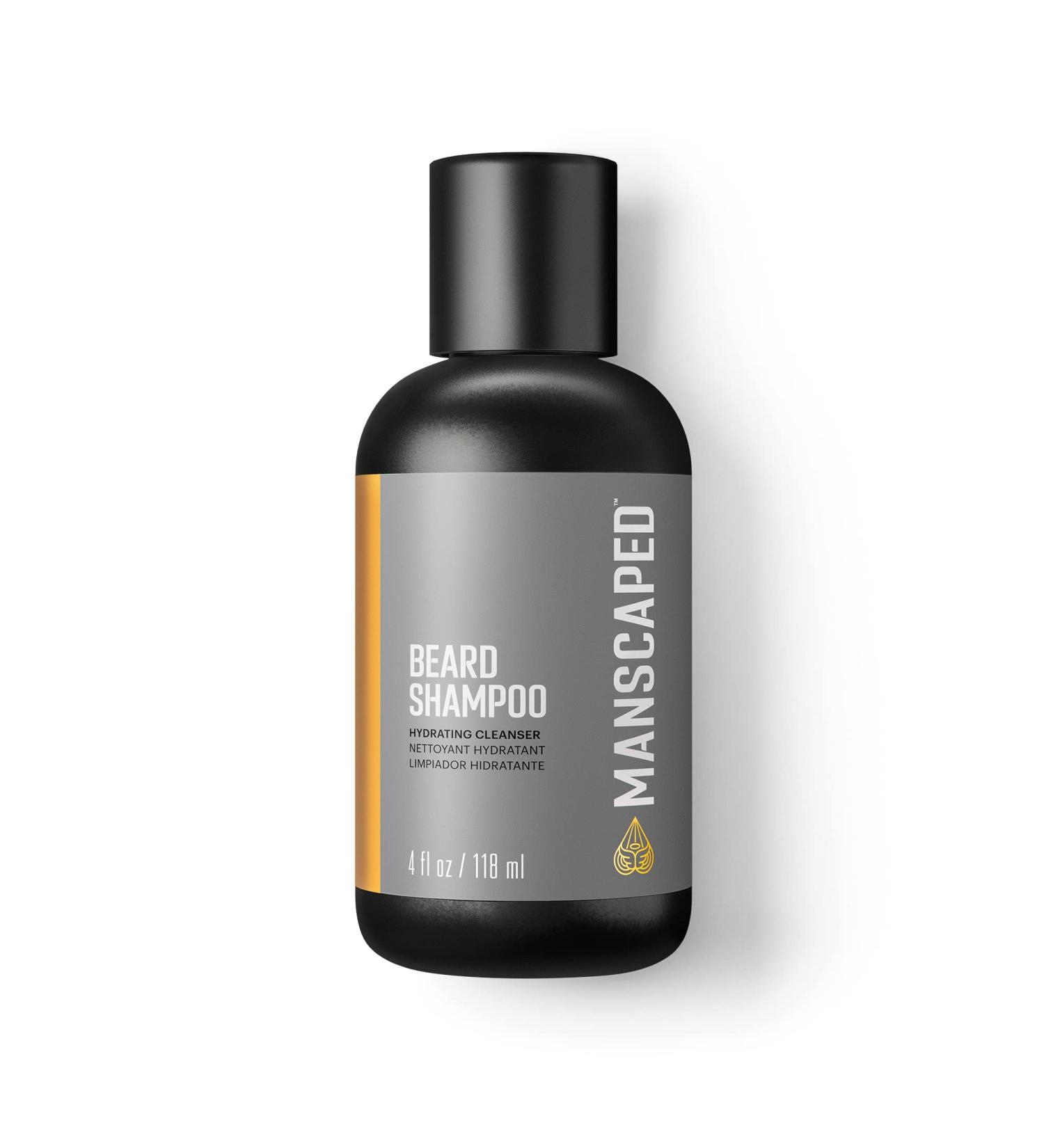 Manscaped UltraPremium Beard Shampoo - Hydrating Cleanser with Eucalyptus, Rosemary, Lavender Essential Oils - Moisturizing Beard Wash (4 oz) - Buy Online on GoSupps.com