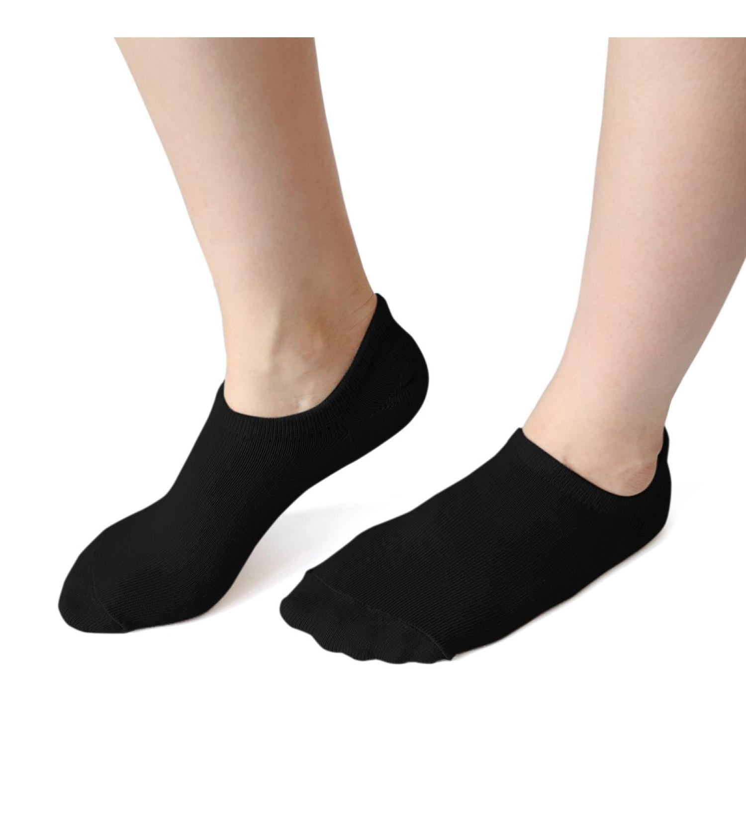 1 paire hydratante peau s che gel talons hale talon bateaux de bateau de bateau noir pour les dames - Buy Online on GoSupps.com