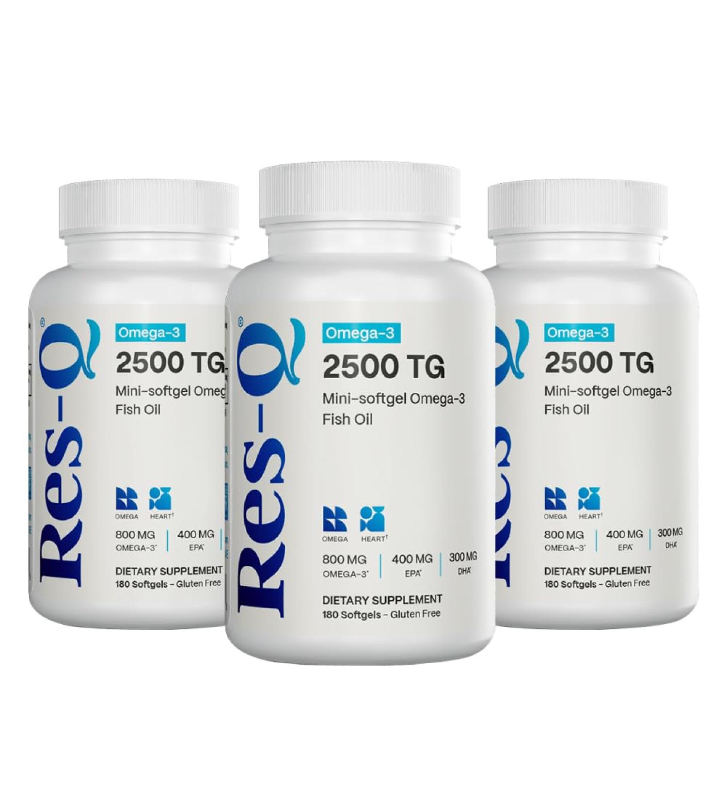 Res-Q 2500 TG Omega-3 Fish Oil Mini Gel Capsules 3-Pack