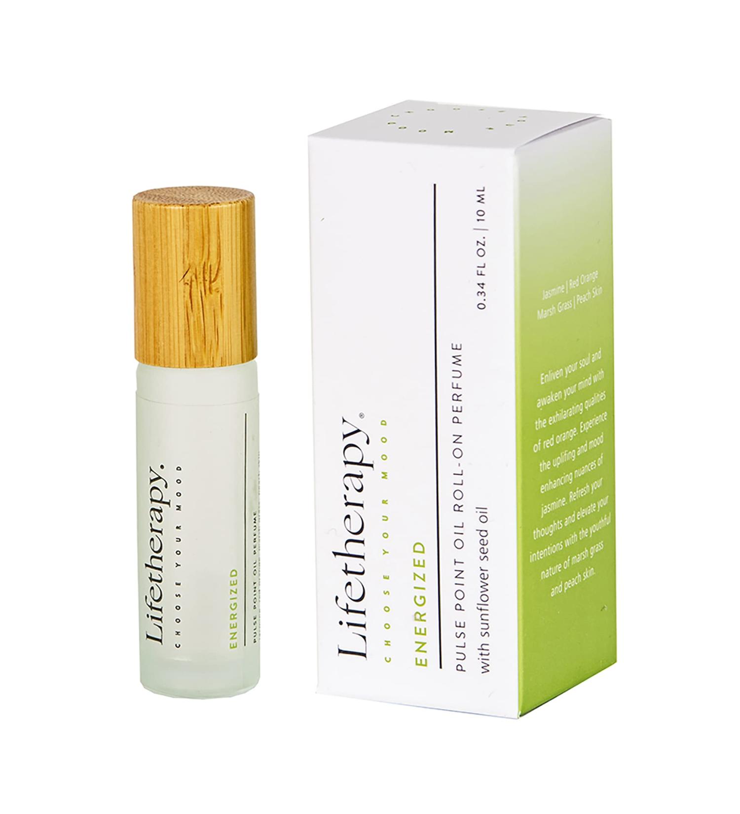 Lifetherapy Pulse Point Oil Roll-On Perfume - Energized | International Shipping Available - Buy Online on GoSupps.com