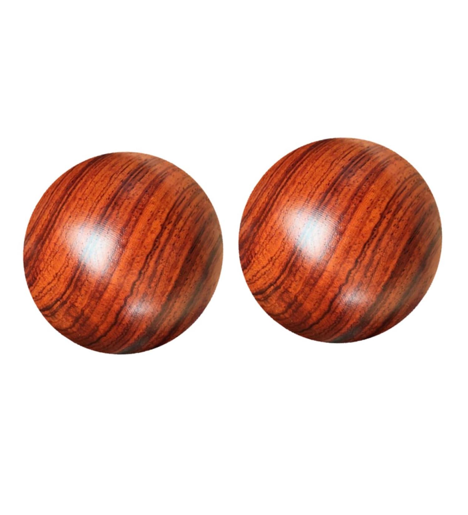 Partykindom 4-Piece Solid Wood Baoding Balls for Hand Massage & Fitness Chinese Roller Massage Balls for Health & Relaxation - Buy Online on GoSupps.com