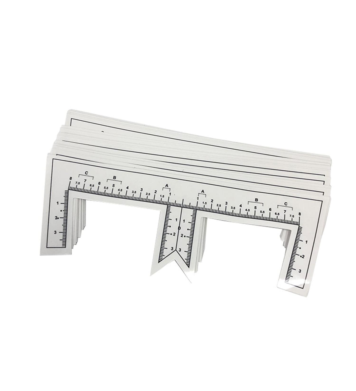 Disposable Adhesive Eyebrow Ruler Sticker 50pcs/pack - Brow Mapping & Microblading Tool - Buy Online on GoSupps.com