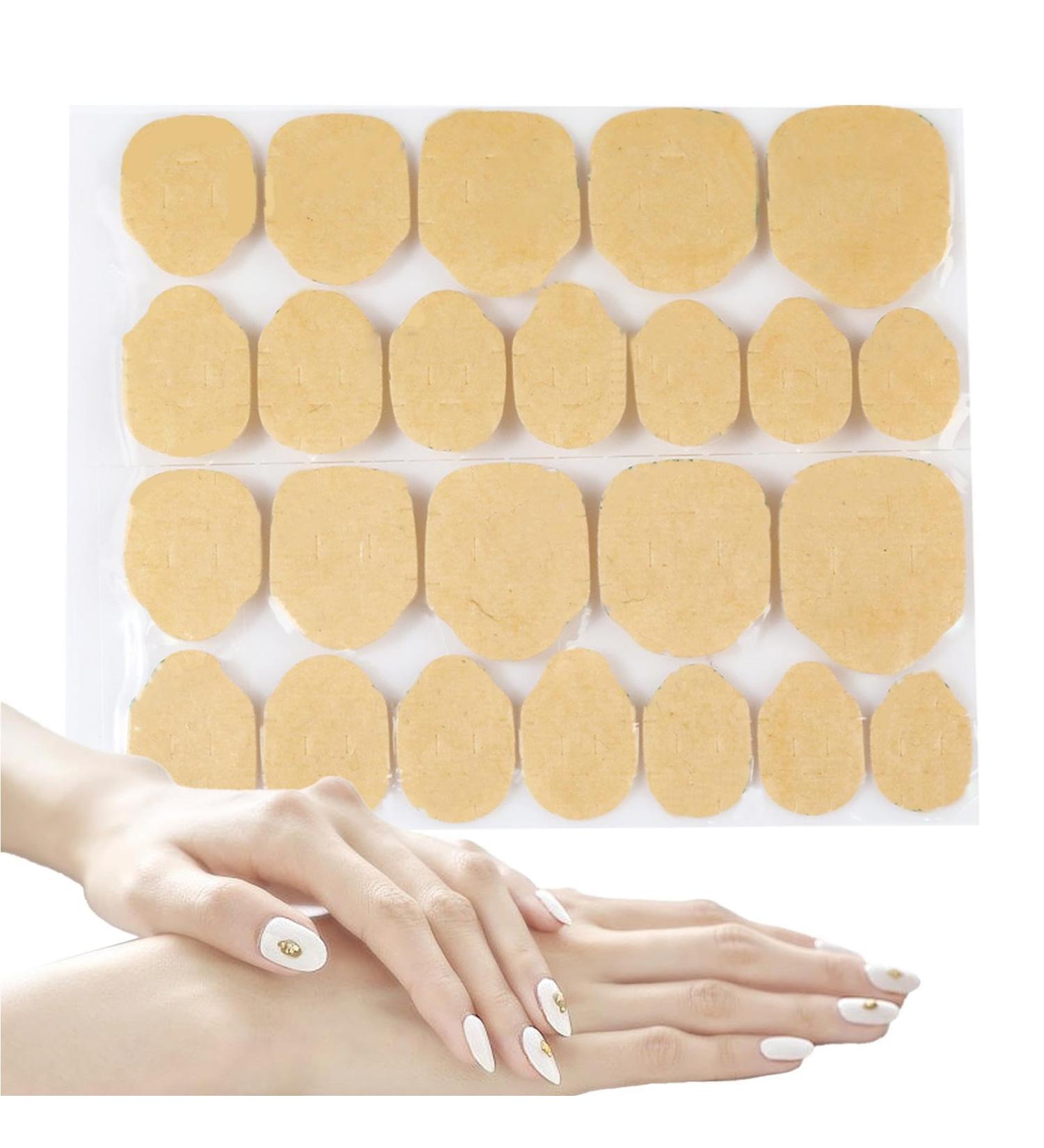 Veeteah 24 Pcs Nail Glue Strips (1 Sheet) Glue Strips Jelly Gel Adhesive Strips Super Strong Double Sided Nail Glue - Buy Online on GoSupps.com