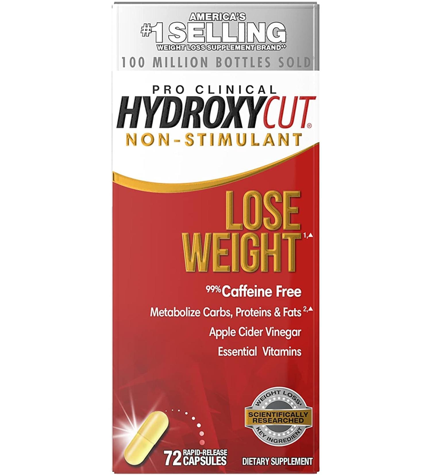 Hydroxycut Pro Clinical Non-Stimulant Capsules - 72 Rapid Release for Weight Management - Buy Online on GoSupps.com