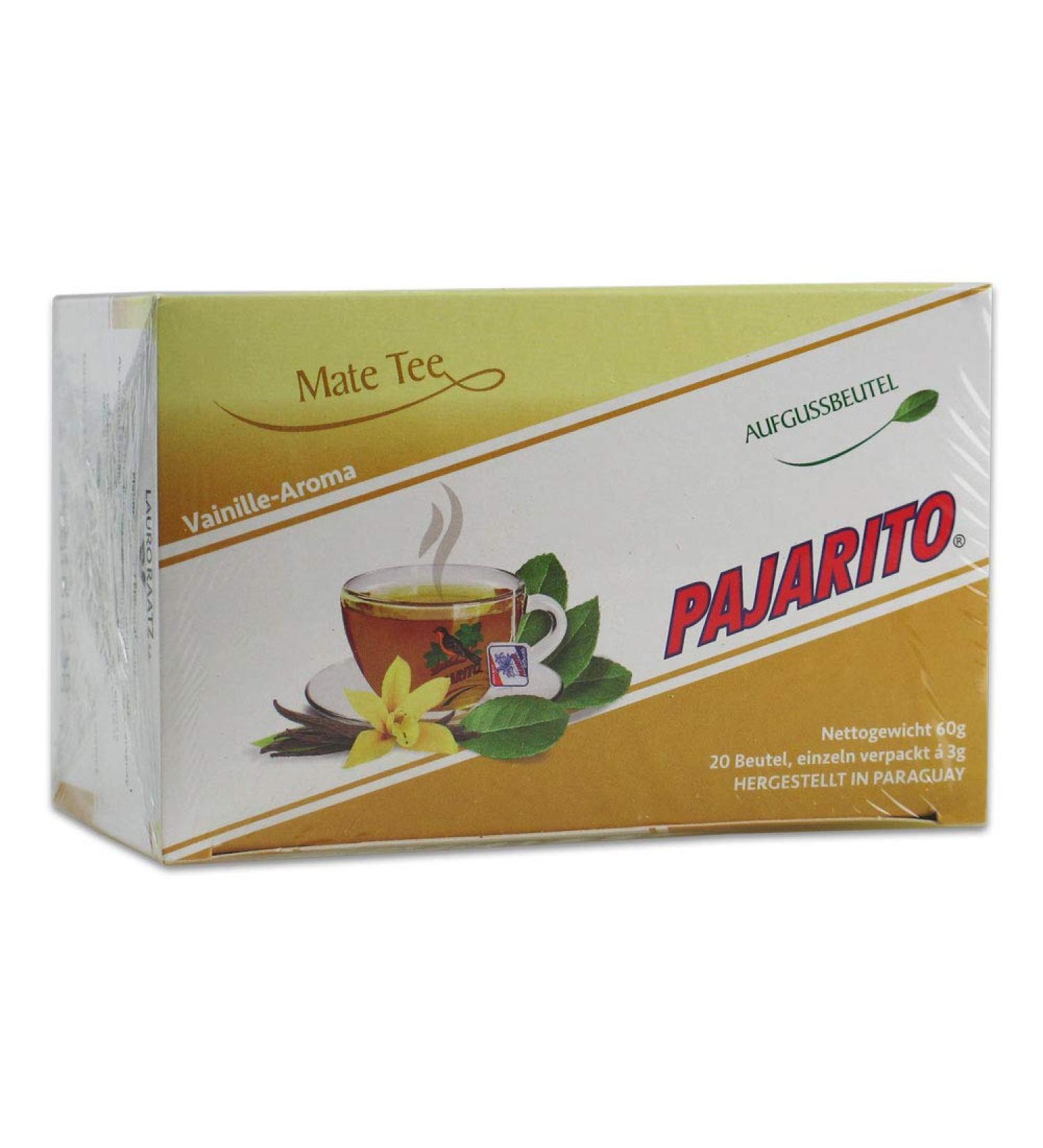 Sachets de Yerba Mate Pajarito : saveur vanille