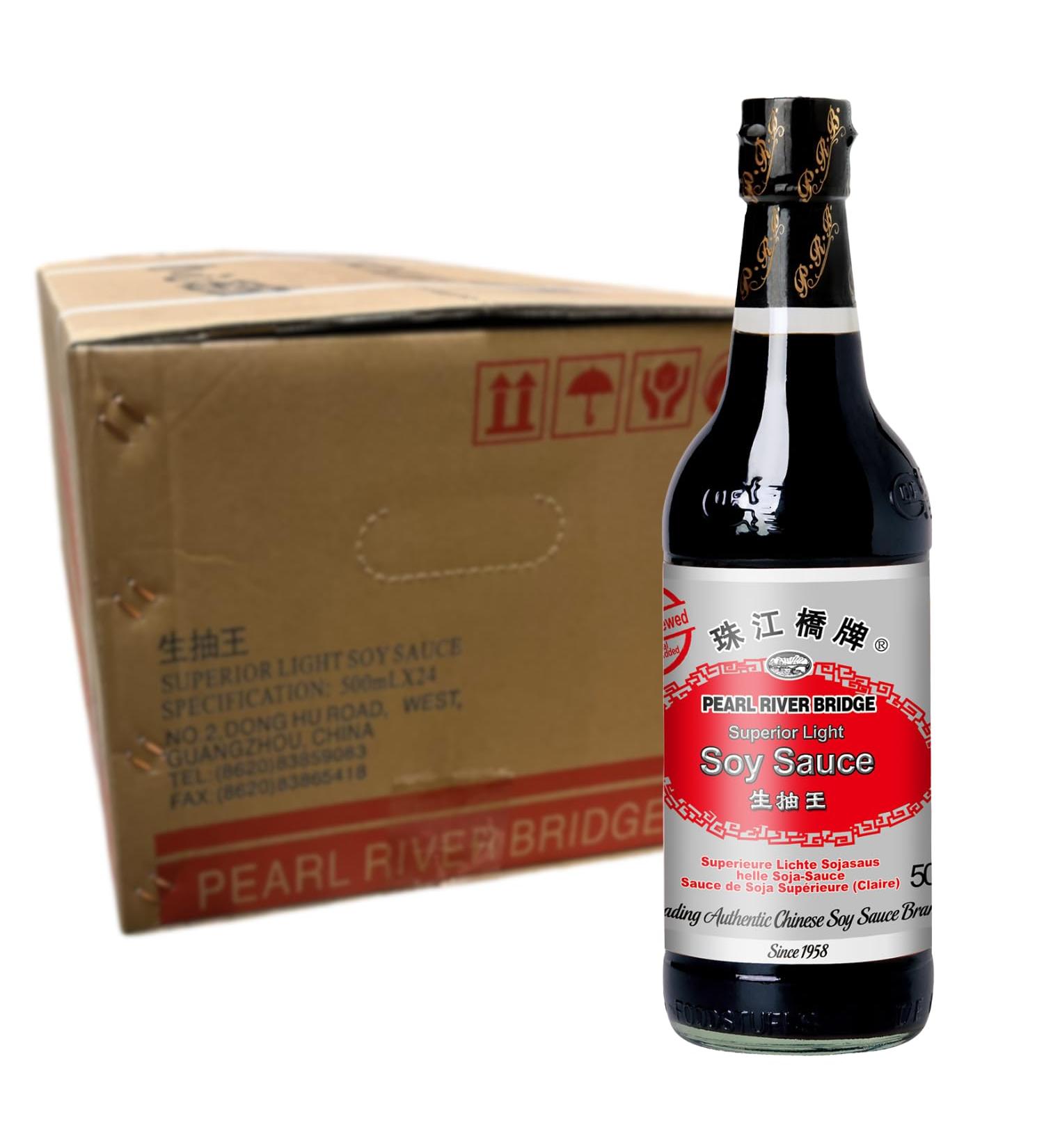 Pearl River Bridge Superior Light Soy Sauce - 24 X 500 ML Multipack - Premium Quality International Shipping - Buy Online on GoSupps.com
