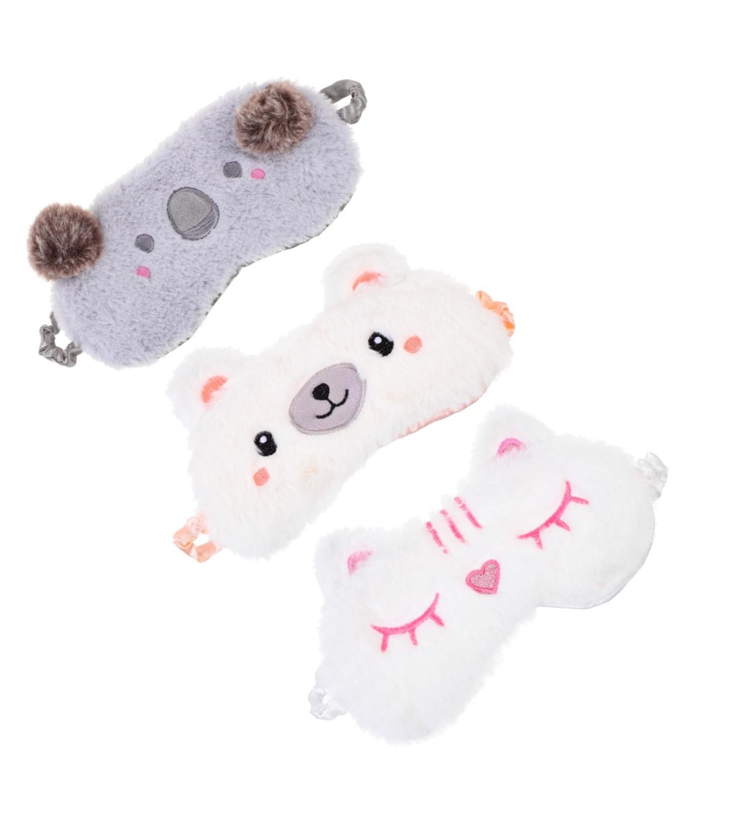 Beaupretty 6 Pcs Plush Eye Masks | Furry Cartoon Sleep Masks & Blackout Eye Covers for Adults | Travel Cotton Eye Patches - Buy Online on GoSupps.com