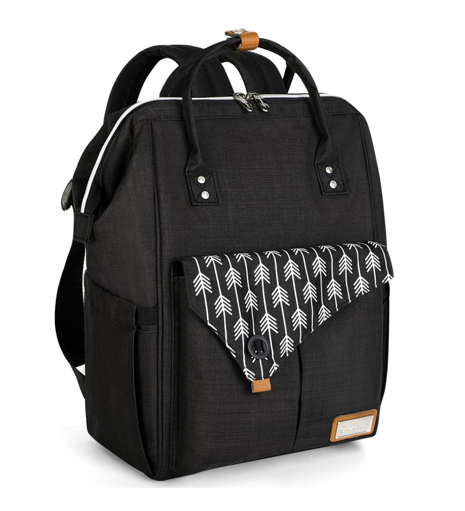 Buy Lekebaby Multifunctional Baby Diaper Backpack - Large Capacity Diaper Bag with Changing Pad - Travel Bag for On-the-Go - Black - Buy Online on GoSupps.com