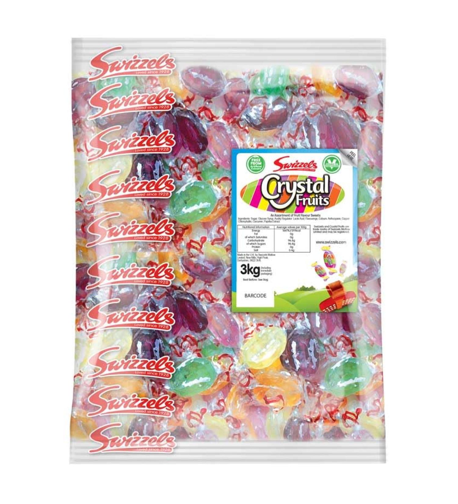 Swizzels Crystal Fruits Sweets Bag 2 x 3kg - Buy Online on GoSupps.com