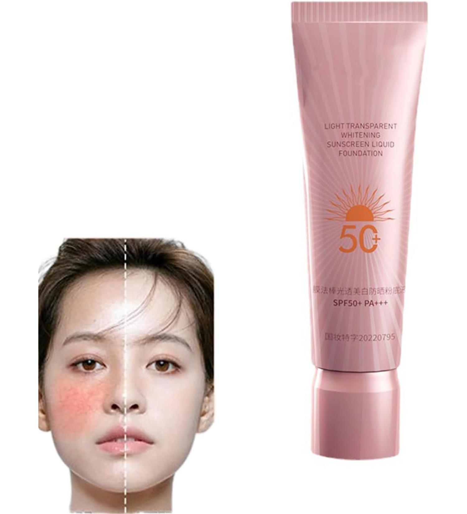 EXQST Three in One Whitening and Solar Foundation Whitening Sunscreen SPF50+ Waterproof Concealer and Insulating BB Cream To Get Flawless Korean Glass Skin - Buy Online on GoSupps.com