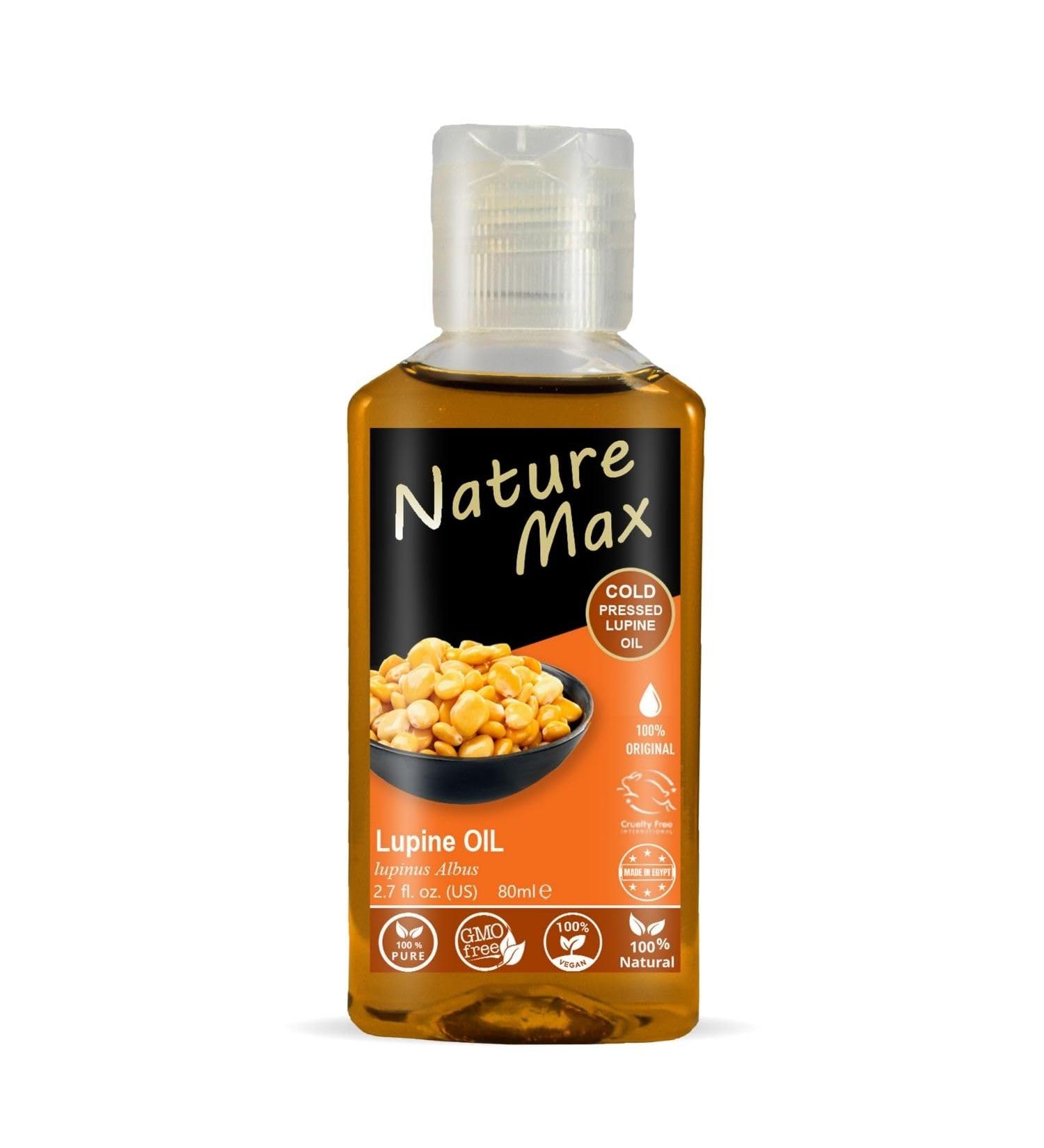Nature Max Lupine Oil Essential Oils Natural Undiluted Pure for Hair and Skin Care Cold Pressed Premium (1 Pack 2.70 oz / 80 ml)  - Buy Online on GoSupps.com