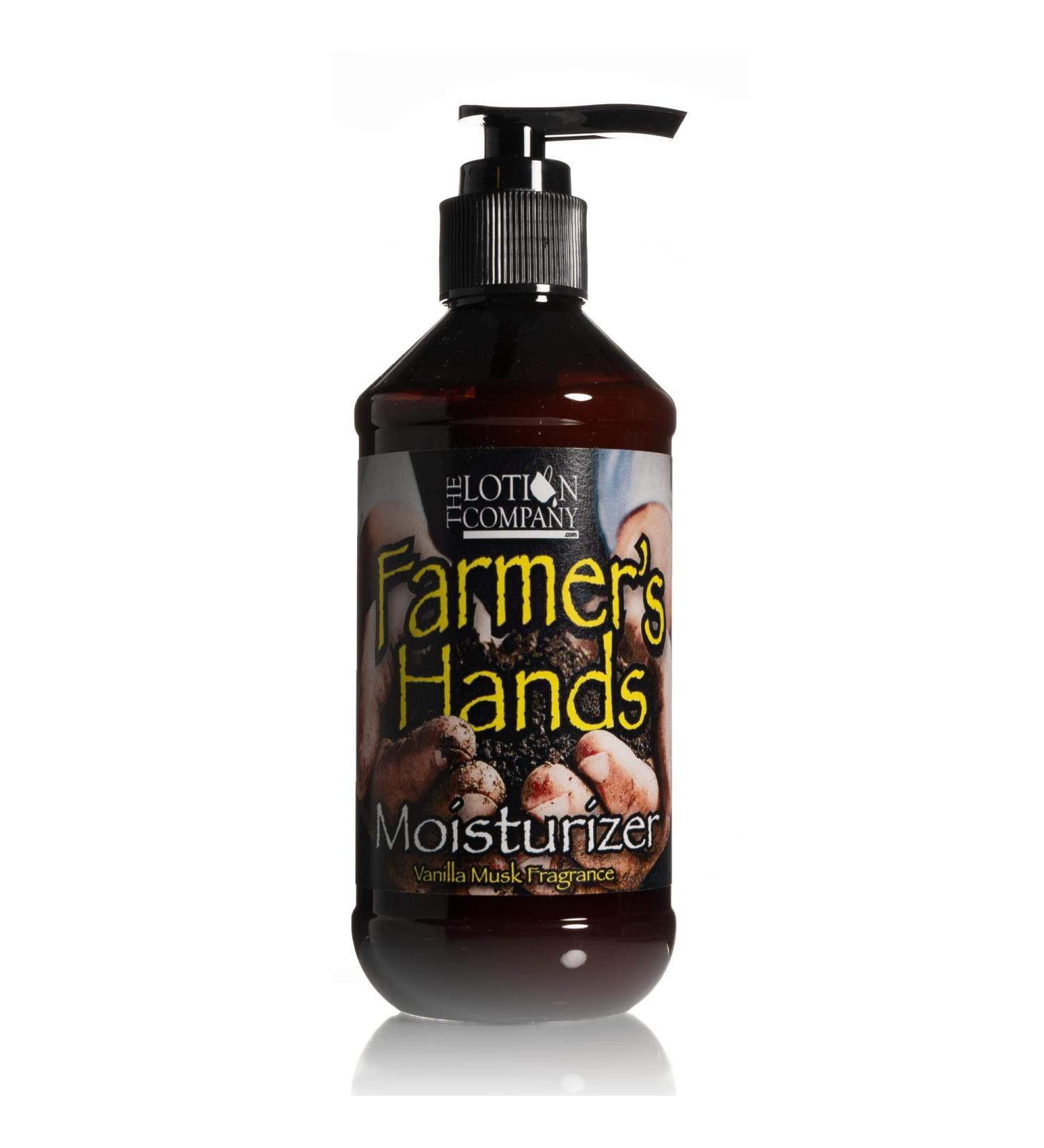 Therapeutic Hand Creme for Dry Skin - The Lotion Company Farmer's Hands Vanilla Musk 8 oz - Made in USA - International Shipping - Buy Online on GoSupps.com