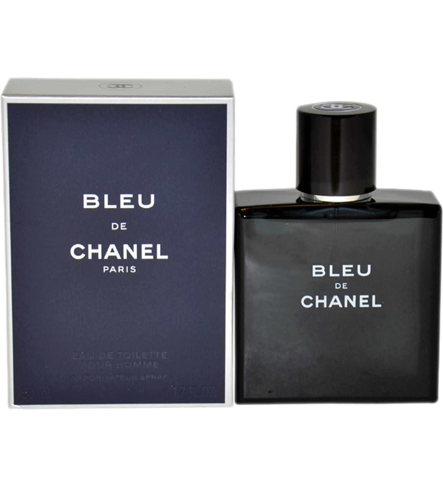 Chanel Bleu De Chanel Men EDT Spray 1.7 oz Cedar Lemon Mint Sandalwood 1.7 Ounce (Pack of 1)