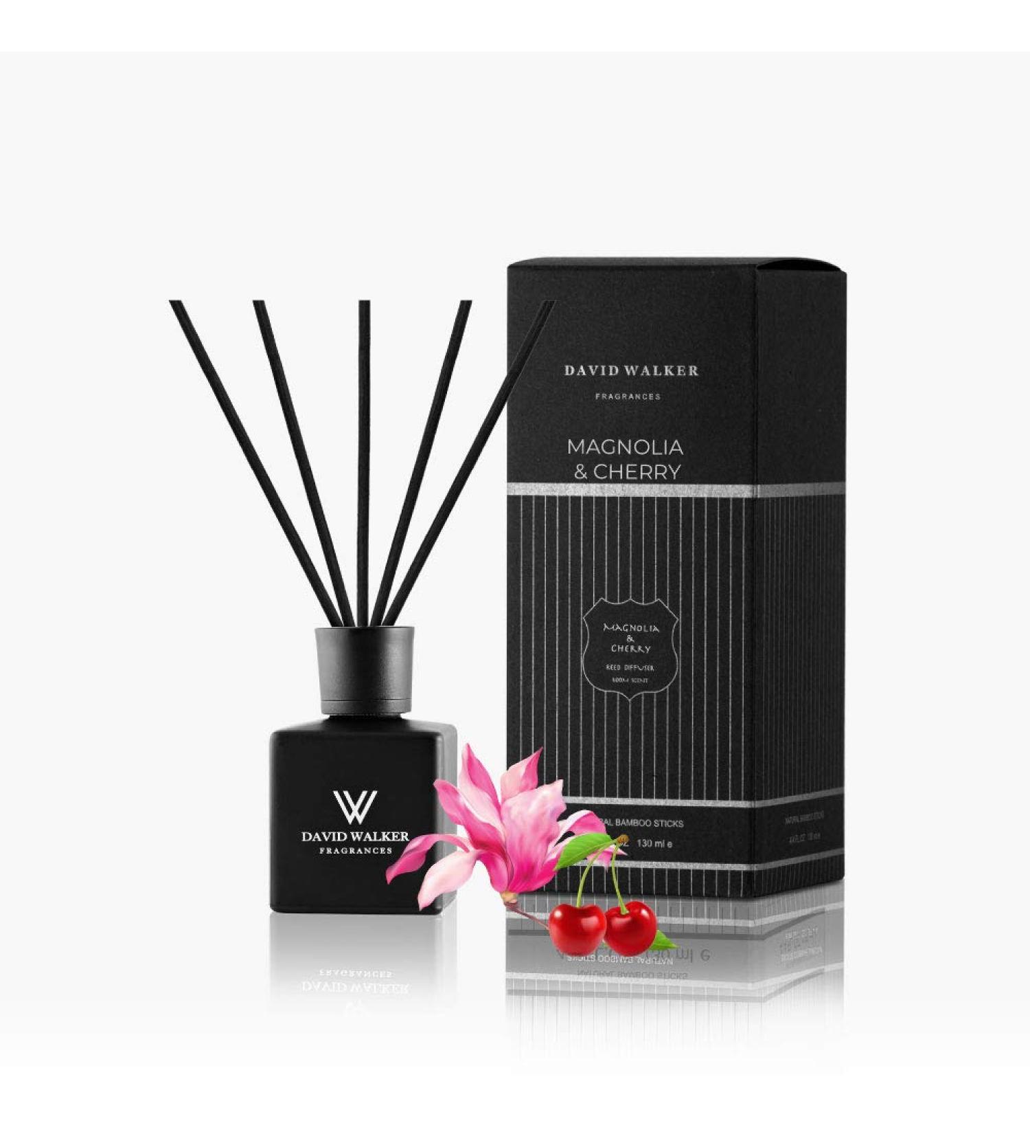 David Walker Room Diffuser - Magnolia Cherry | 130 ml | Luxury Home Fragrance | International Shipping - Buy Online on GoSupps.com