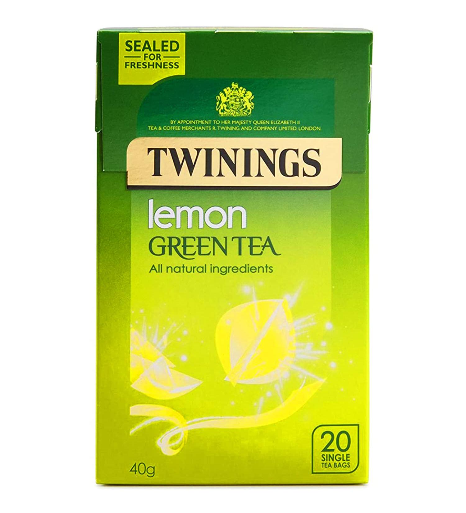 Twinings Lemon Green Tea 20 Single Tea Bags 40g Lemon 40 g - Buy Online on GoSupps.com