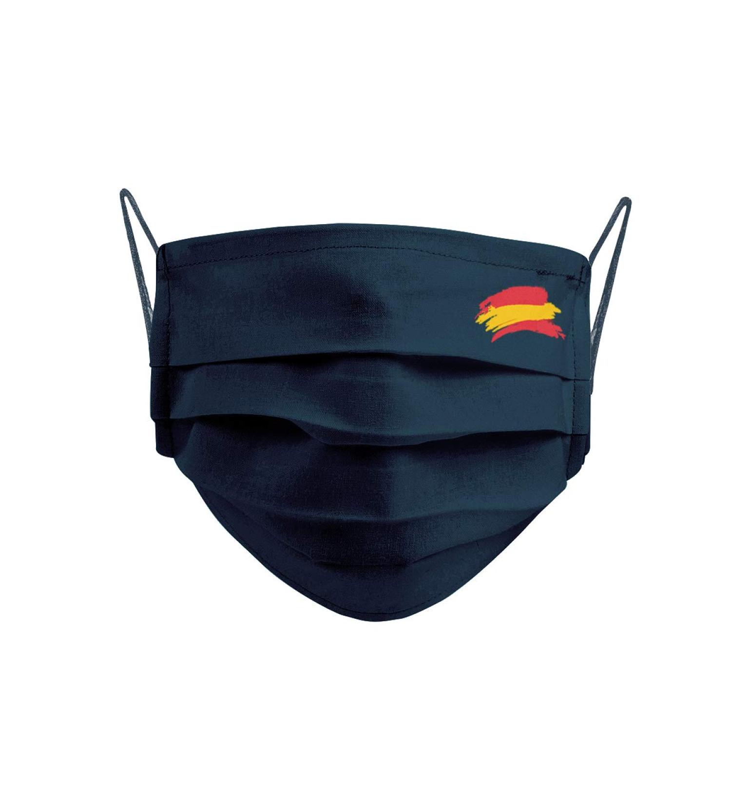 Cencibel Smart Casual Mask - Spanish Flag on Navy Blue - Blue Color 1 Unit (Pack of 1) - International Shipping Available - Buy Online on GoSupps.com