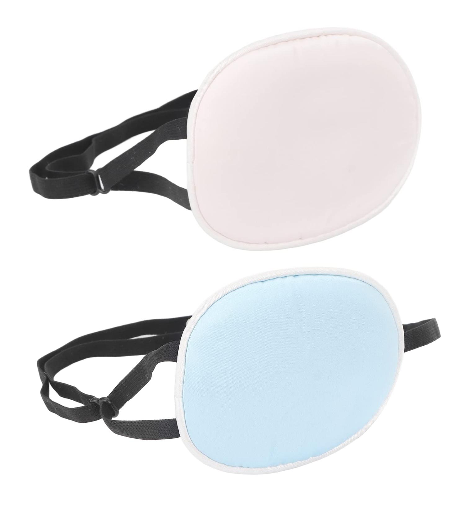 Buy Adjustable Amblyopia Eye Flap - Silk Cotton Elastic Eye Pad for Adults (Blue) | Comfortable Eye Valve for Left or Right Eye - Buy Online on GoSupps.com