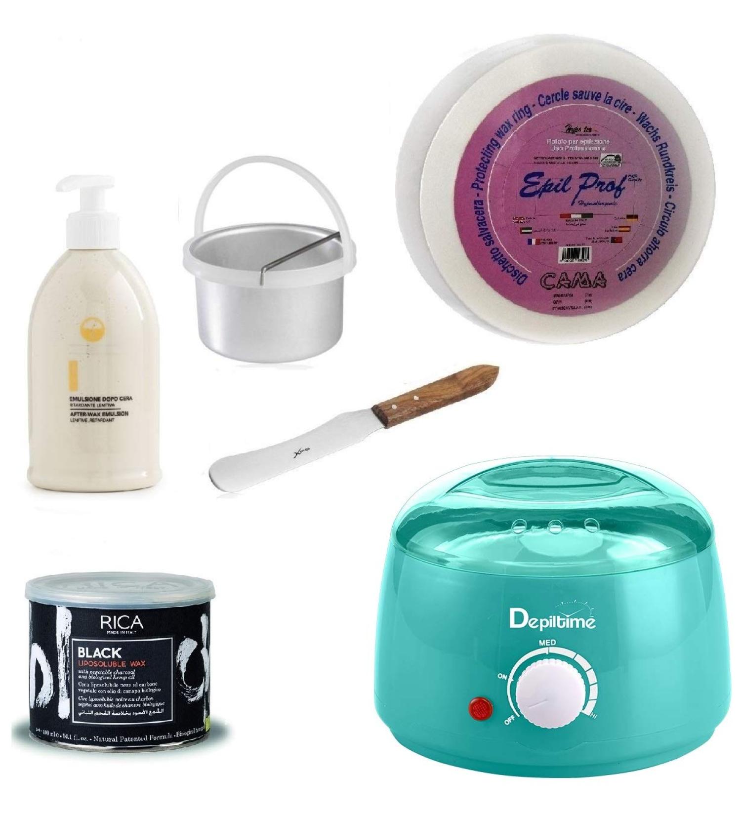 Professional Hair Removal Kit - Wax Heater Spatula Scraper & Roller - Smooth Skin Solutions - Buy Online on GoSupps.com