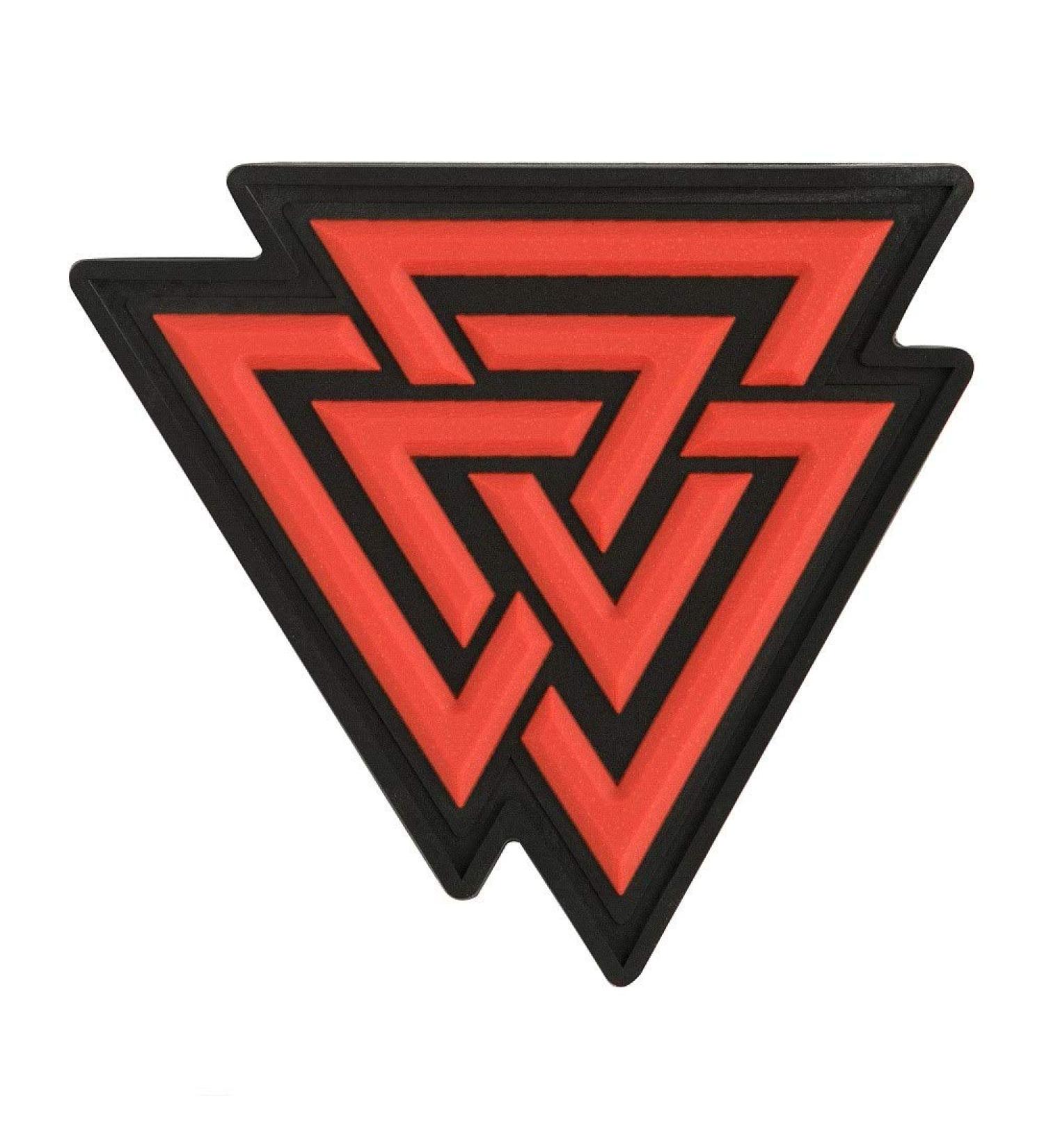 M-Tac Valknut Viking Norse Rune Morale Patch - Red PVC Military Tactical Army - Buy Online on GoSupps.com