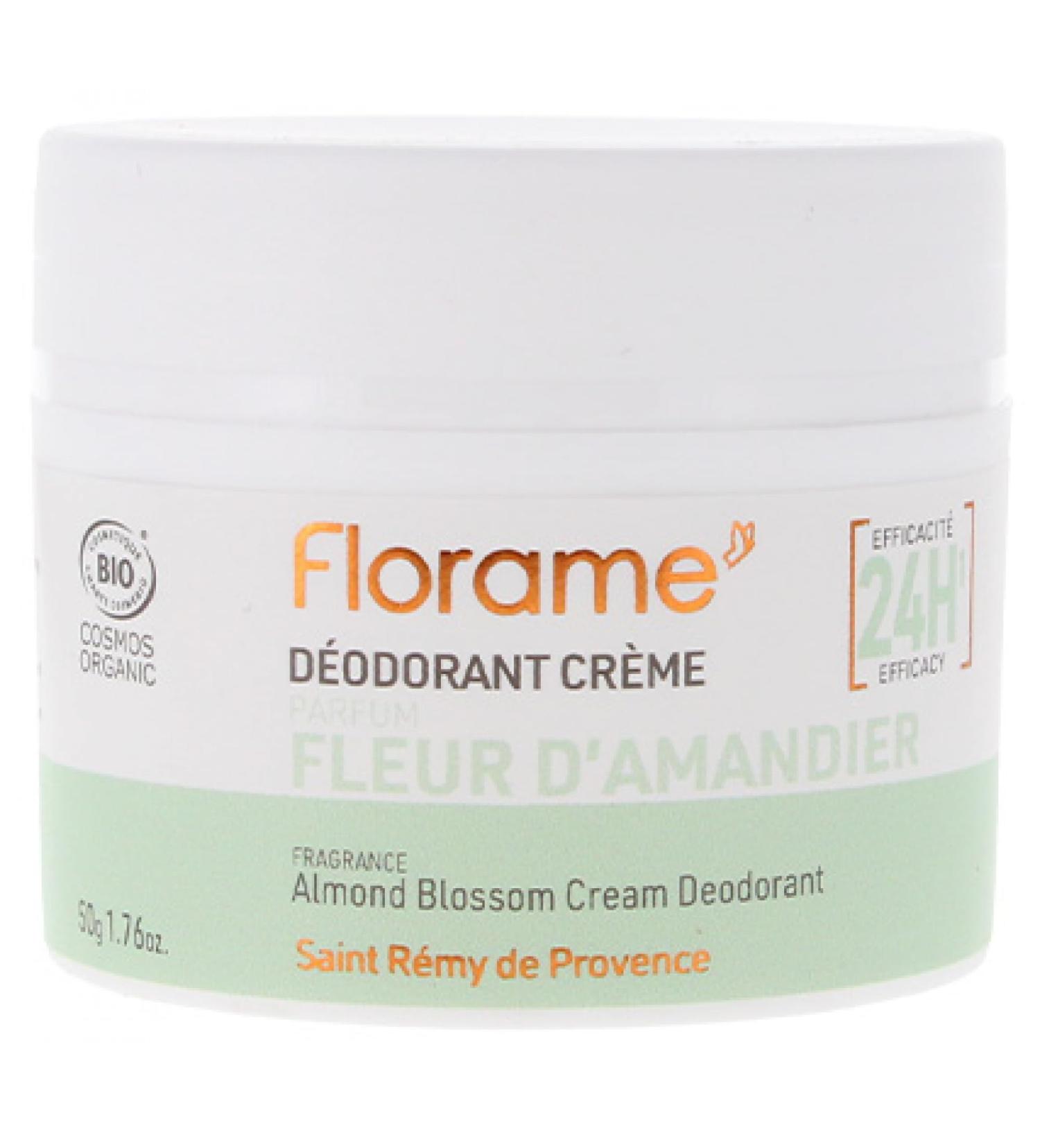 Florame Florame Deodorant Cream 24H Organic Almond Blossom 50g
