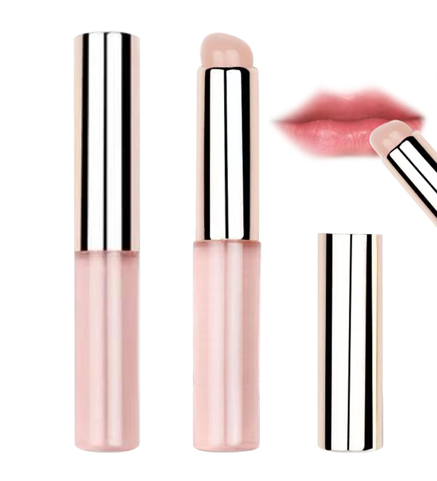 2 PCS Reusable Lipstick Brush Set - Soft Silicone Lip Applicator with Dust Cover for Lipstick Lip Gloss & Lip Balm - Buy Online on GoSupps.com