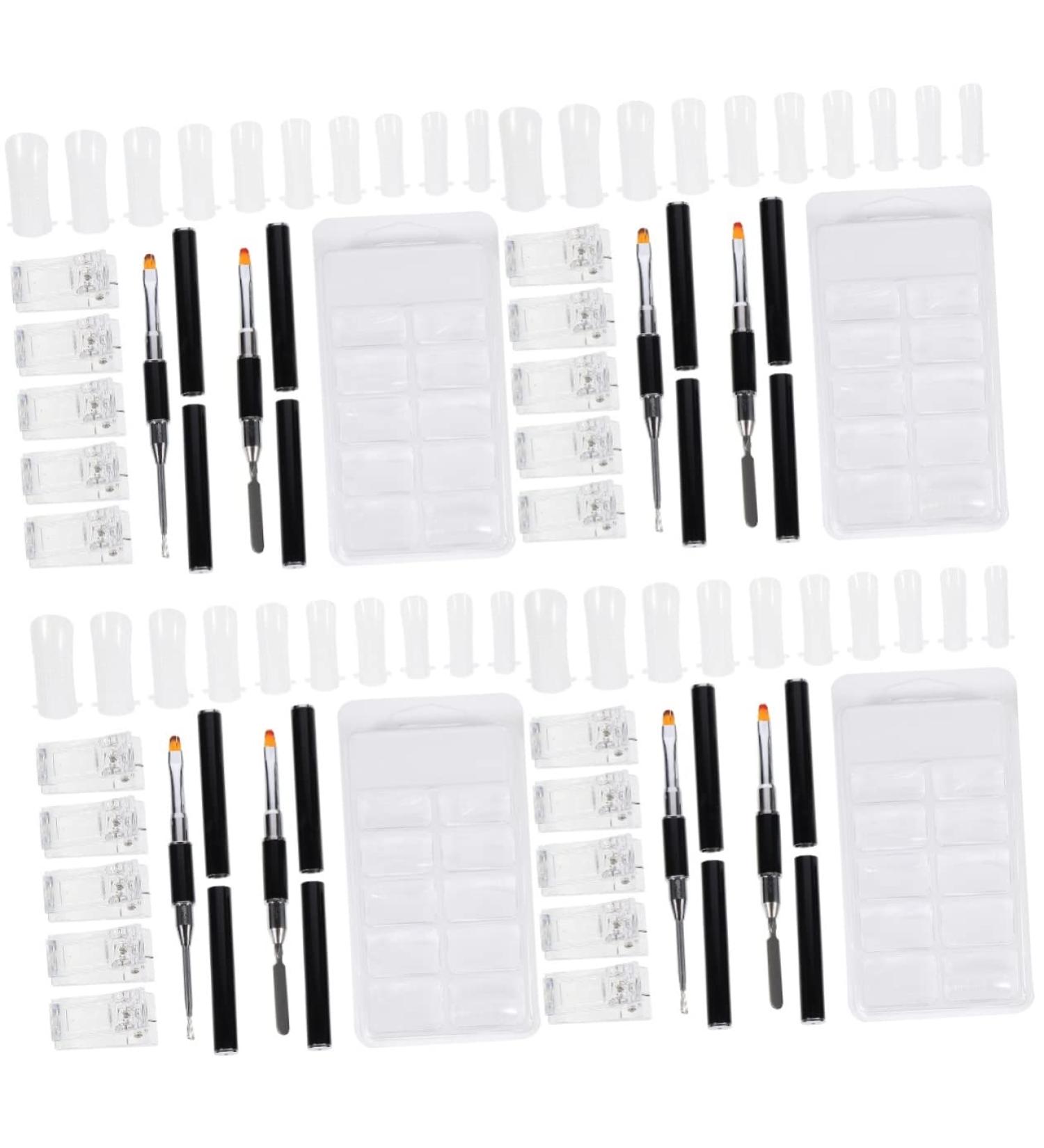 FOMIYES 4 Sets Nail Extension Set DIY Tools Manicure Art Kit DIY Accessories Nail Art DIY Accessory Nail Accessories Nails Kits Nail Kits Manicure Extension Patch Plastic Clip Double Head - Buy Online on GoSupps.com