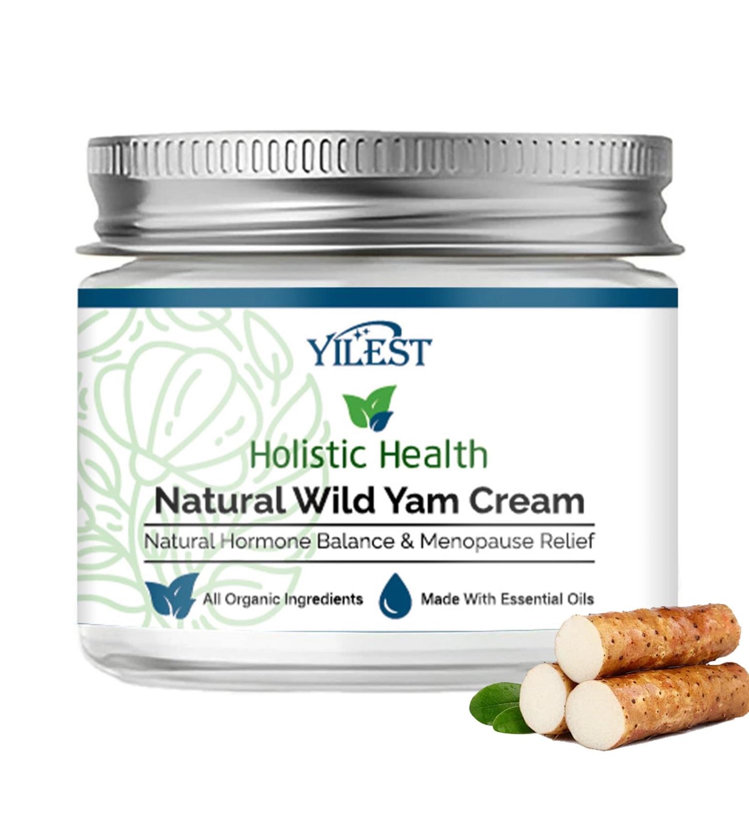 Organic Wild Yam Cream for Skin Balance | Moisturizing Daily Cream for Women | 1.76 oz - International Shipping Available - Buy Online on GoSupps.com