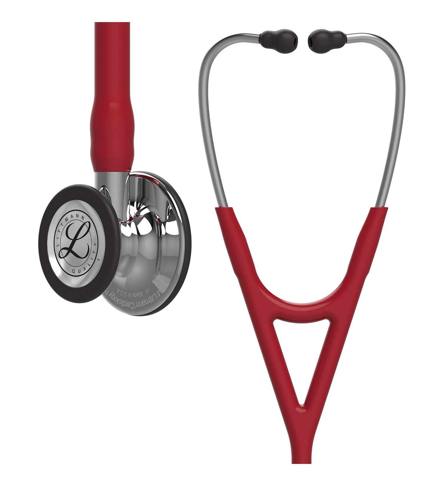 3M Littmann Cardiology IV Stethoscope - Mirror Finish Chestpiece - Burgundy Tube - Stainless Headset - Buy Online on GoSupps.com