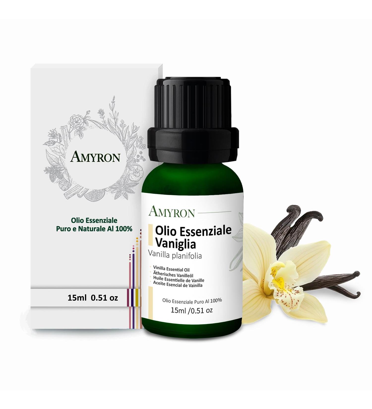 Huile Essentielle De Vanille Bourbon 15ml AMYRON Naturelle Et Pure 100% Id ale Pour l'Aromath rapie Et Le Diffuseur d'Huiles Essentielles/Massages Aromatiques/Usage Alimentaire. - Buy Online on GoSupps.com